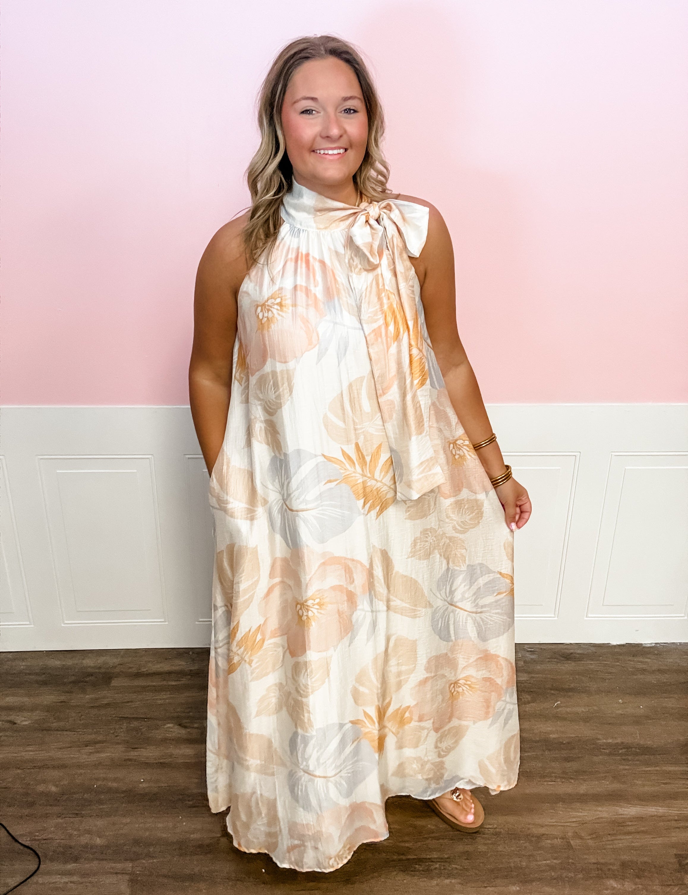 Sweet & Simple Coastal Bloom Maxi Dress - Just a Small Town Girl