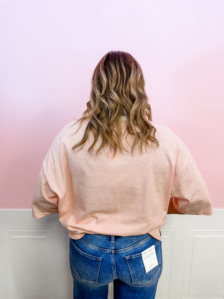 Sweet & Simple Stripe Tee - Just a Small Town Girl