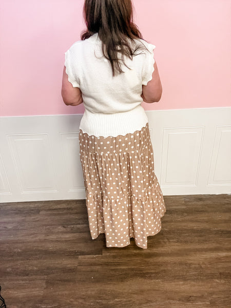 Sweet Spot Polka Dot Skirt - Just a Small Town Girl