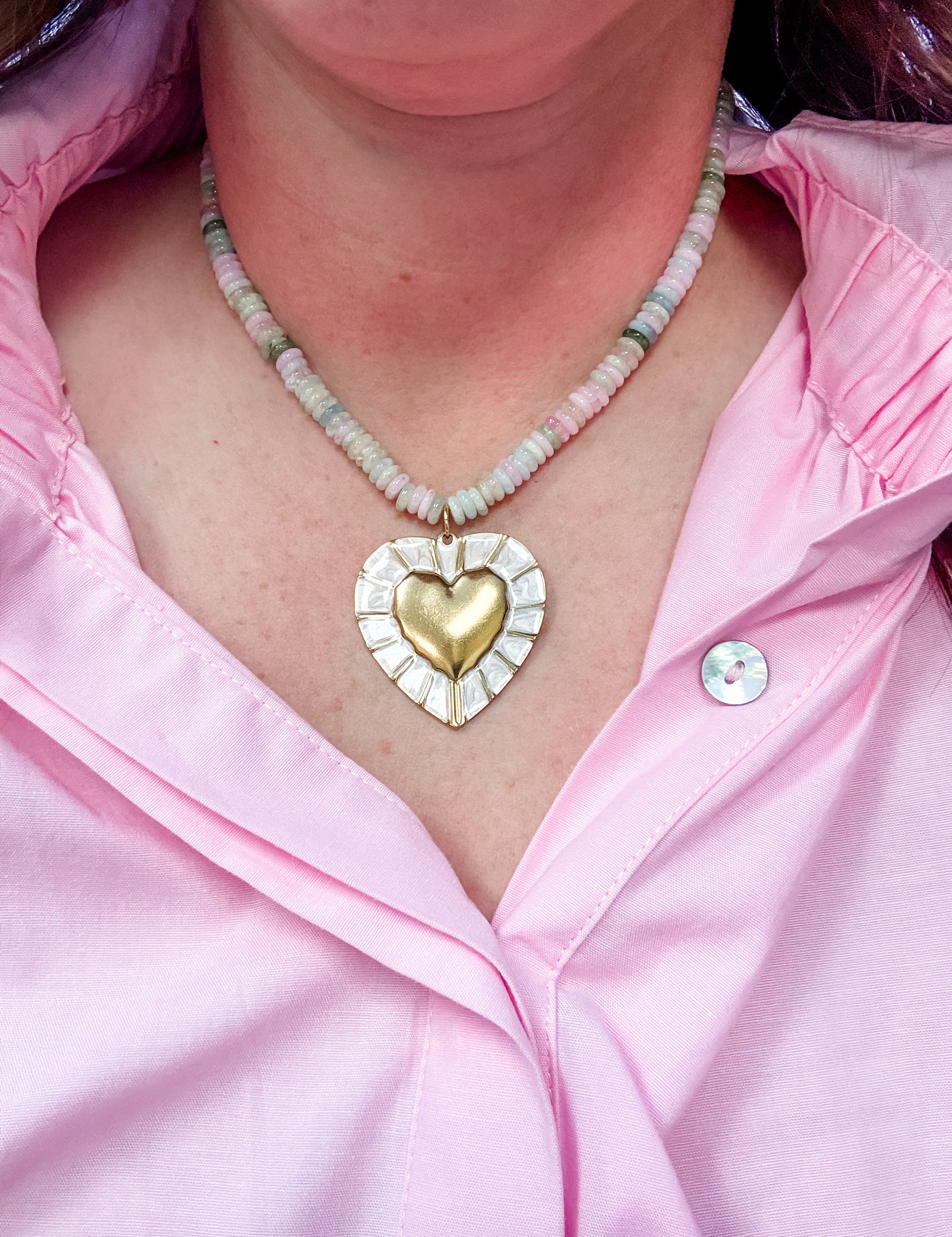 Sweetheart Mosaic Necklace - Just a Small Town Girl