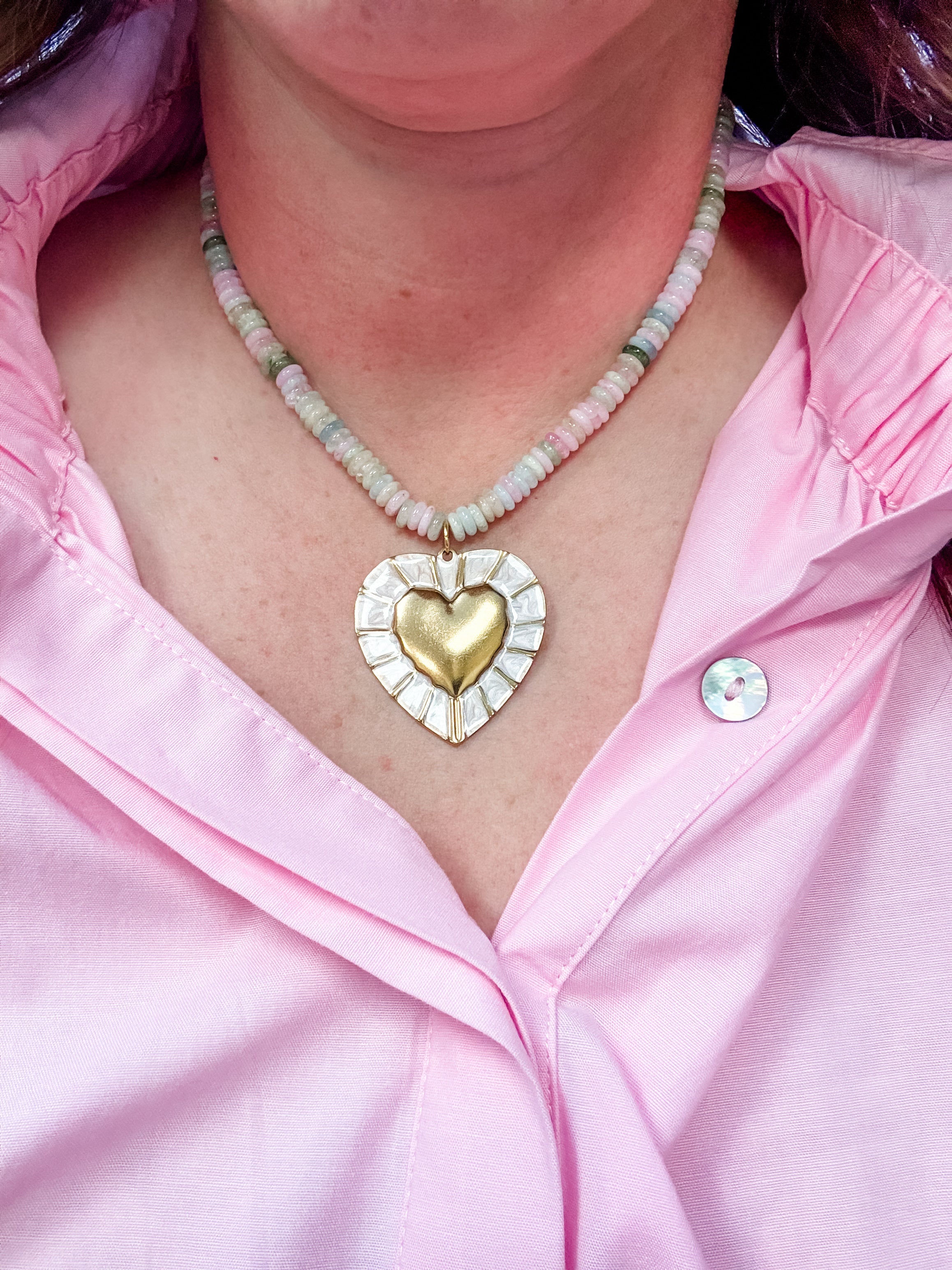 Sweetheart Mosaic Necklace - Just a Small Town Girl