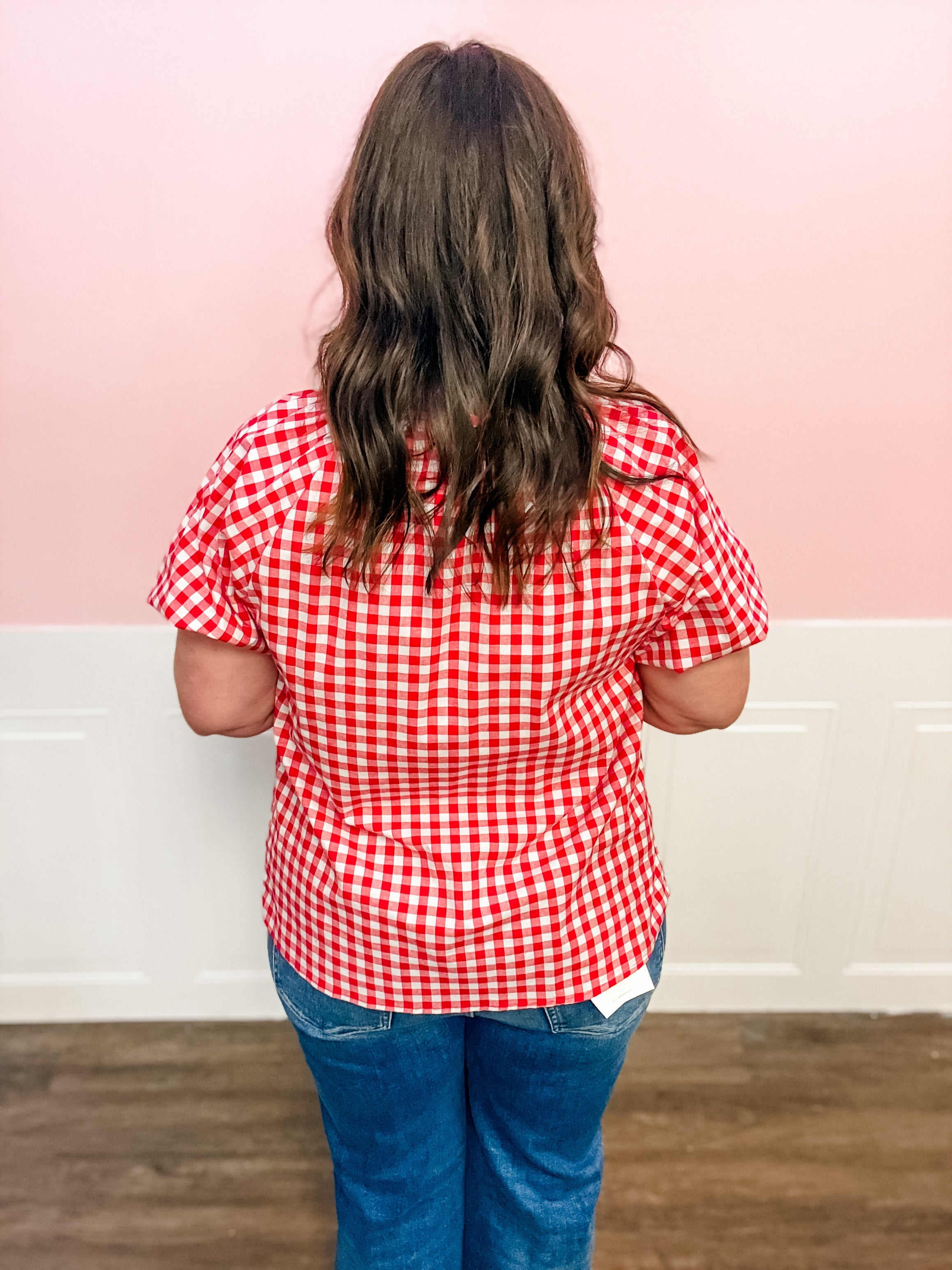 Sweetheart Picnic Bow Top - Just a Small Town Girl