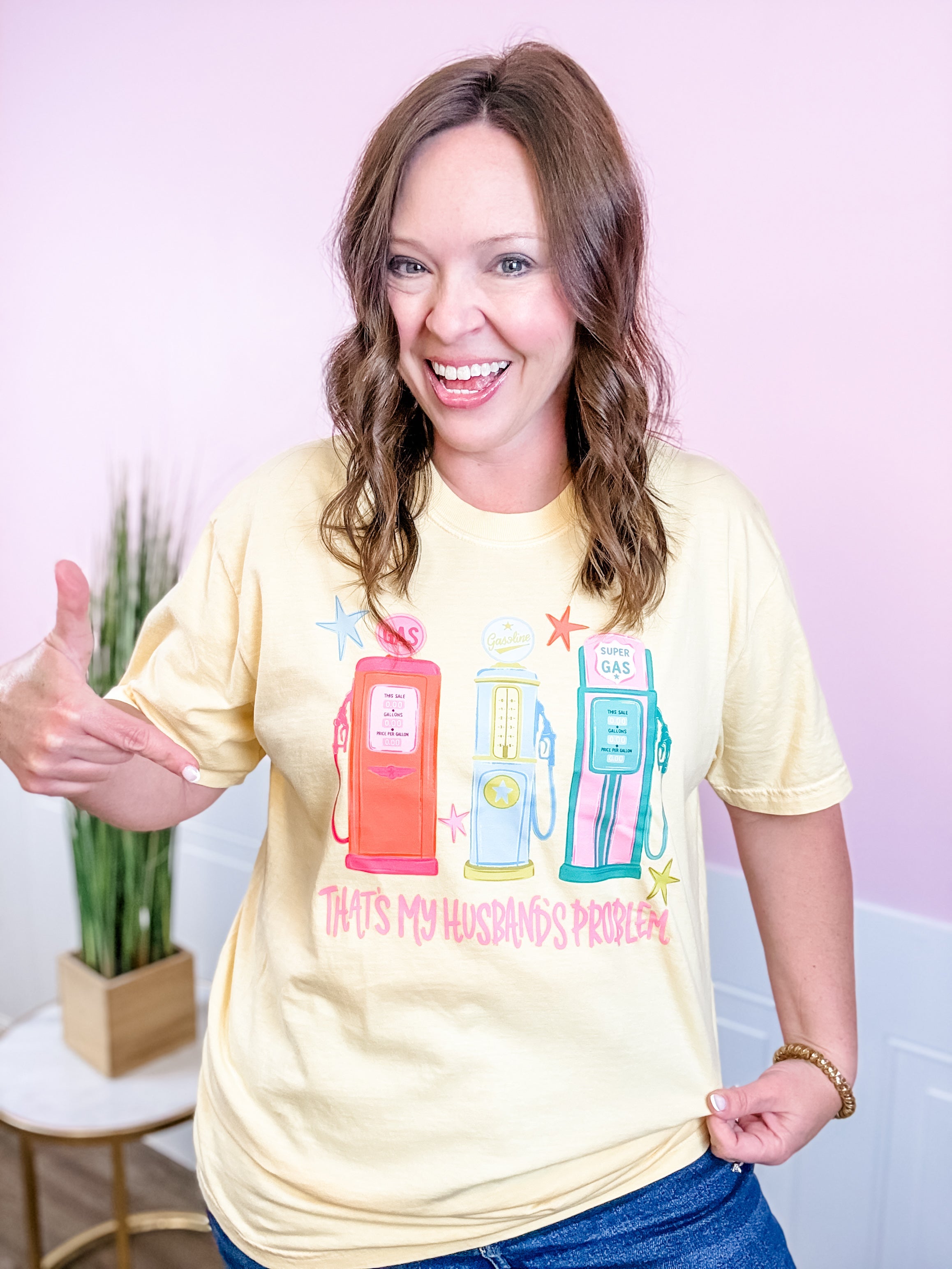 That’s My Husband’s Problem Tee - Just a Small Town Girl