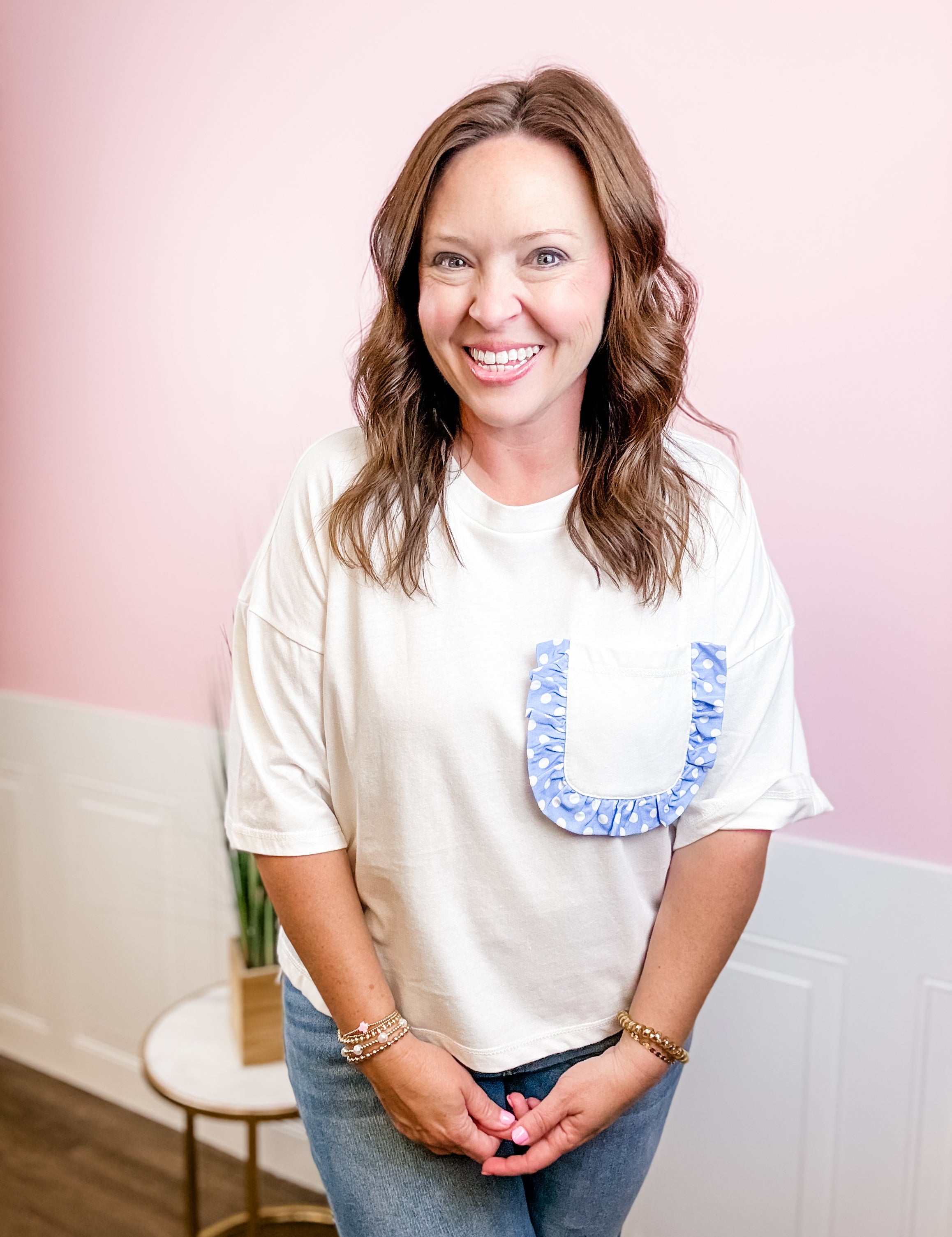 The Anywhere Tee - Ivory - Just a Small Town Girl