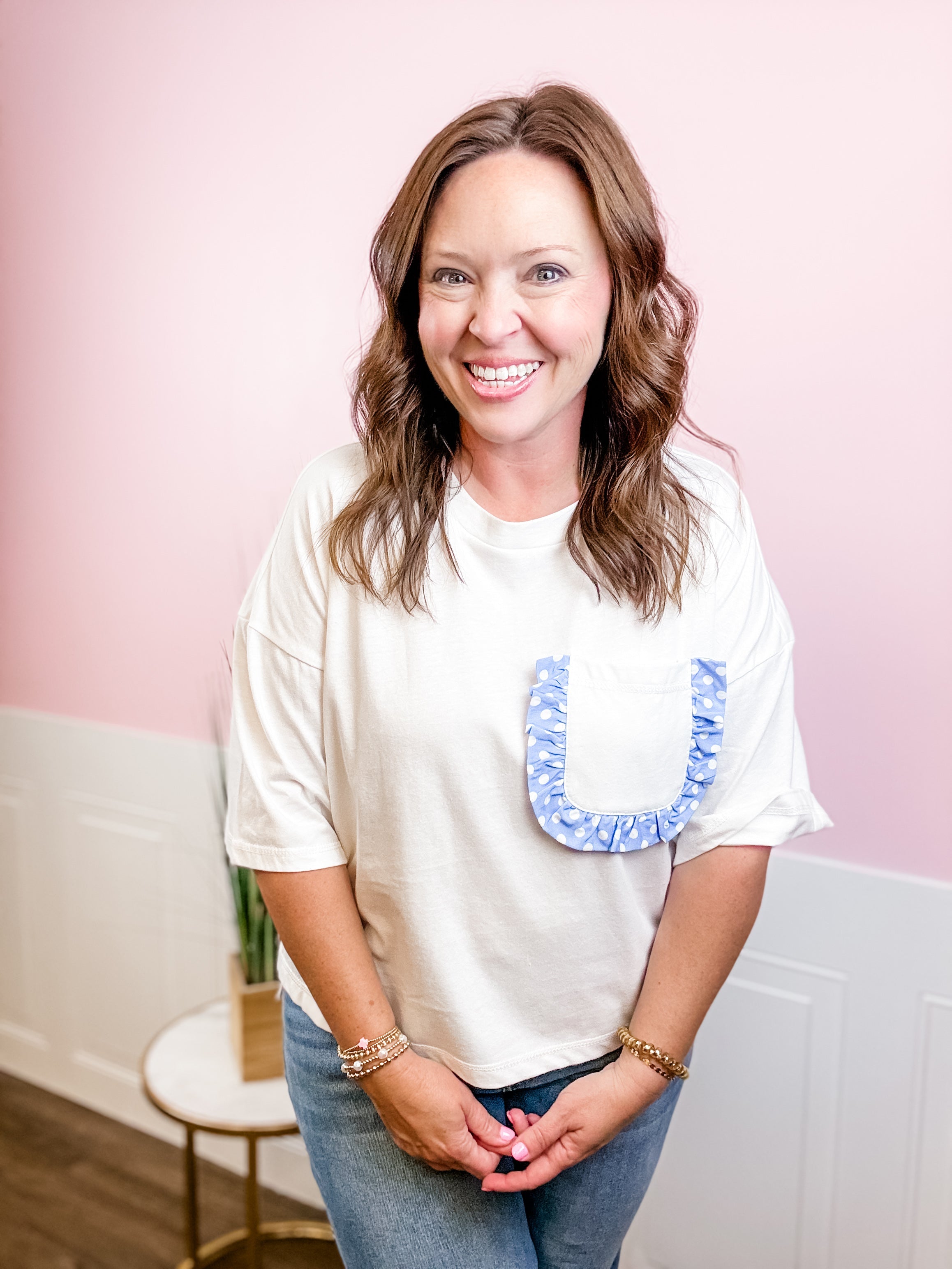 The Anywhere Tee - Ivory - Just a Small Town Girl