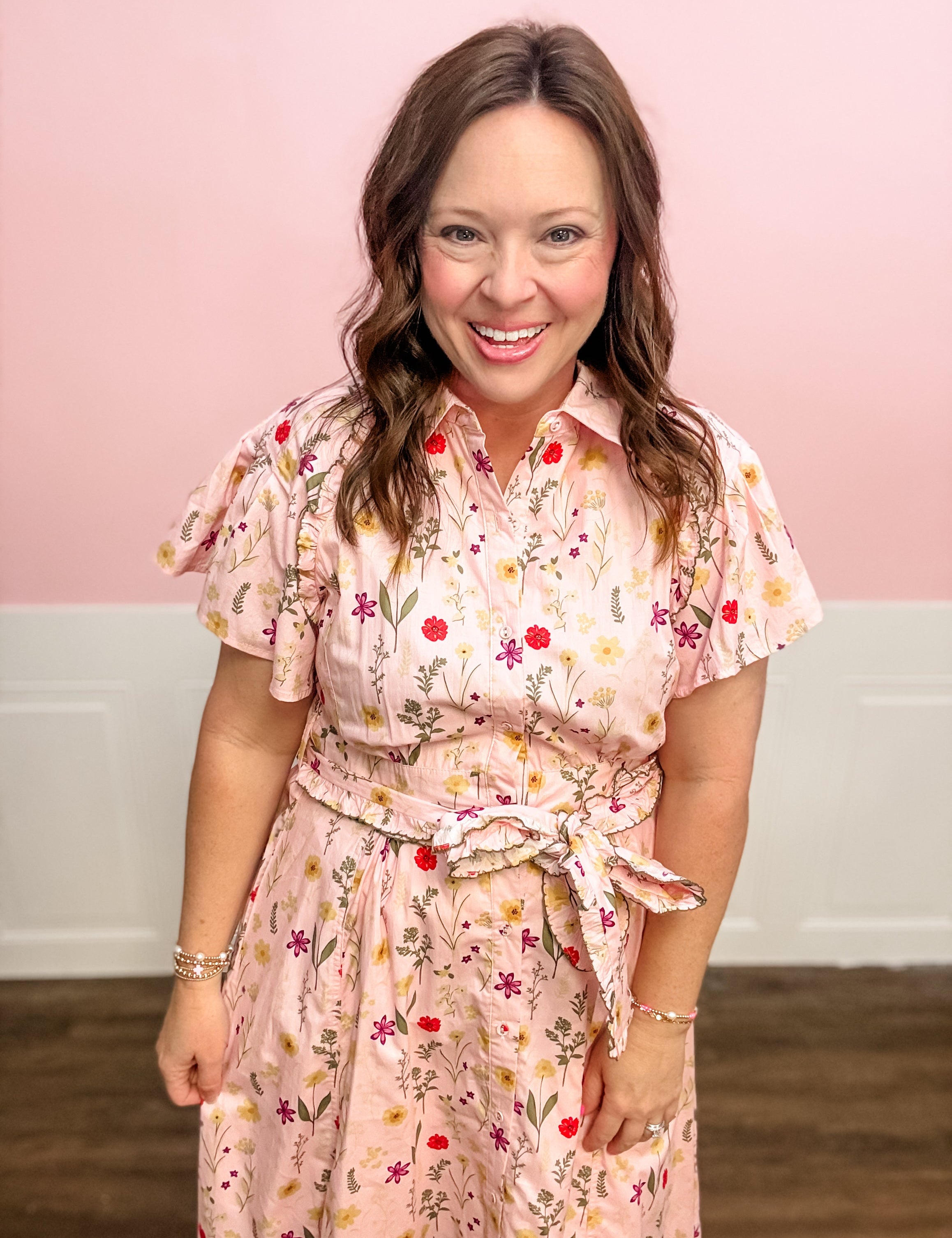 The Blushing Meadow Midi Dress - Just a Small Town Girl