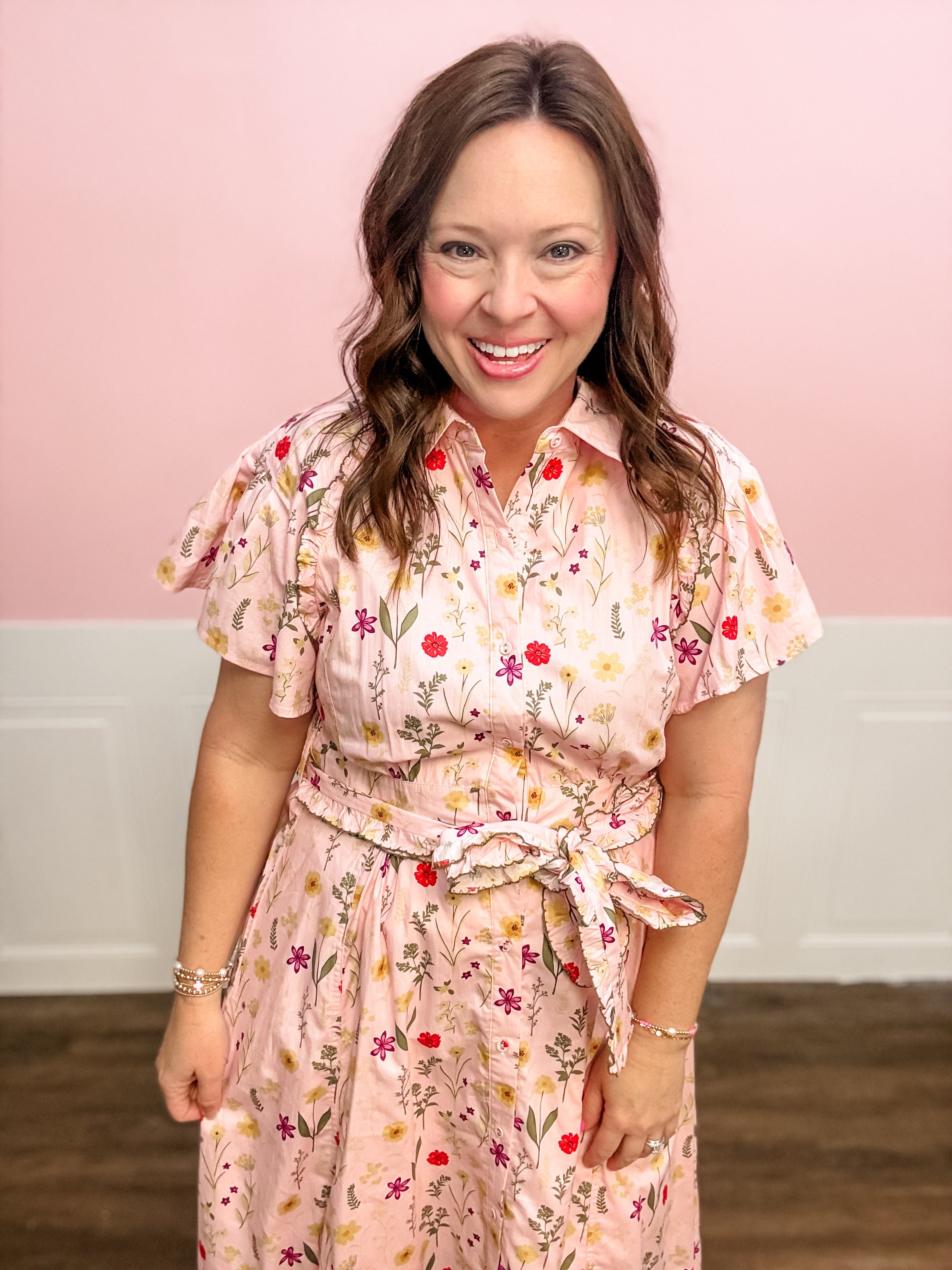 The Blushing Meadow Midi Dress - Just a Small Town Girl