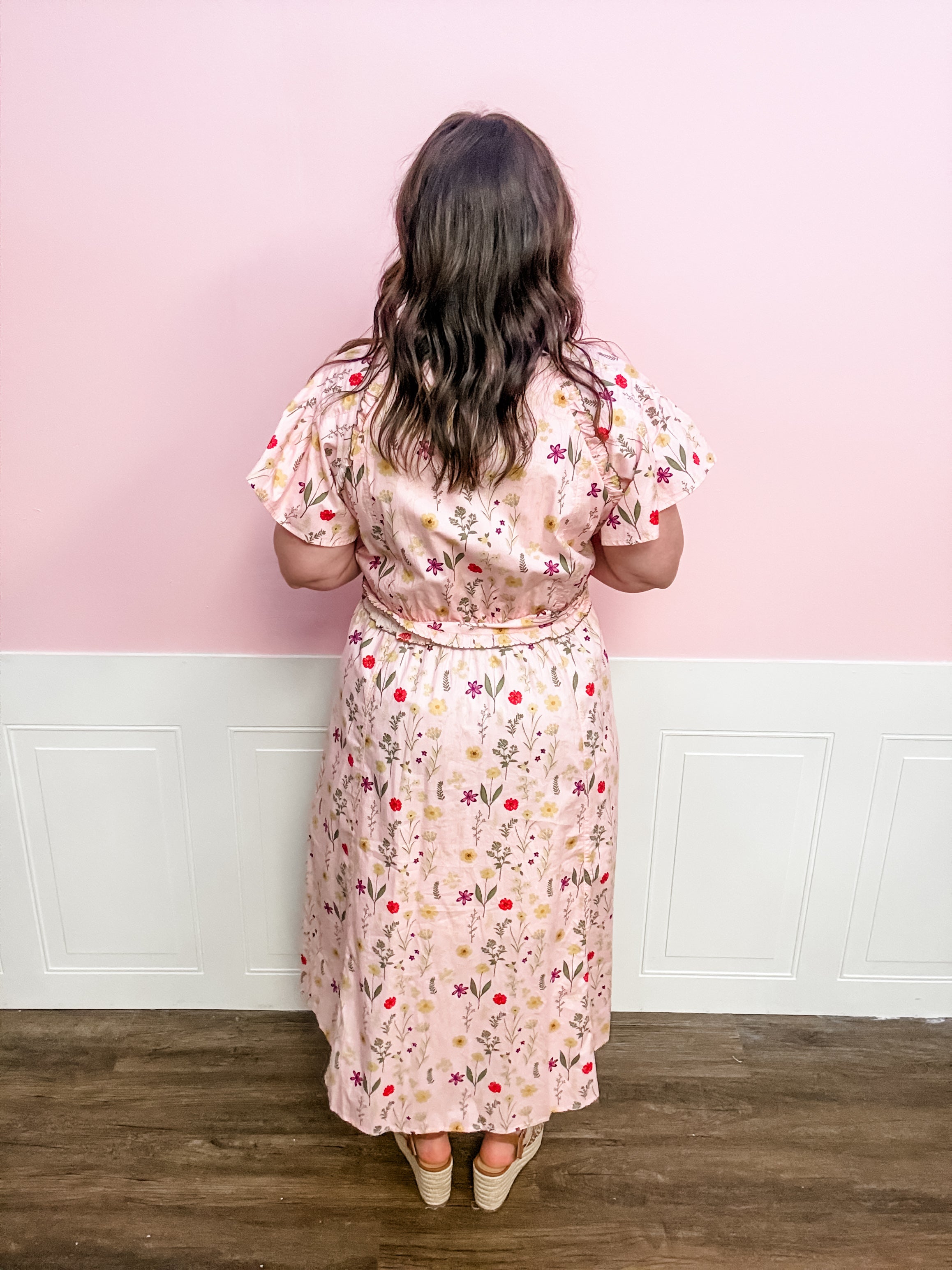 The Blushing Meadow Midi Dress - Just a Small Town Girl