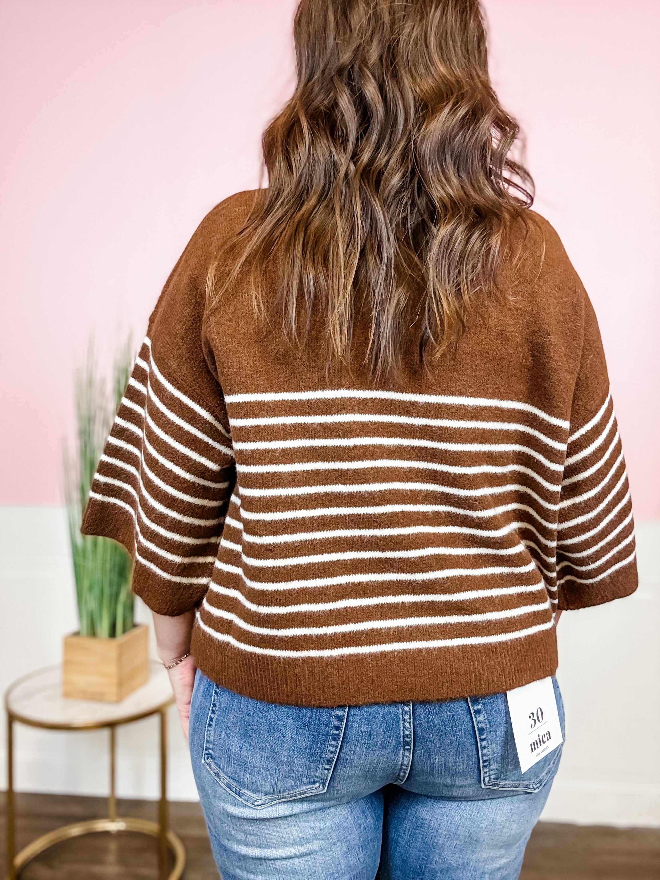 The Campfire Stripe Pullover - Just a Small Town Girl