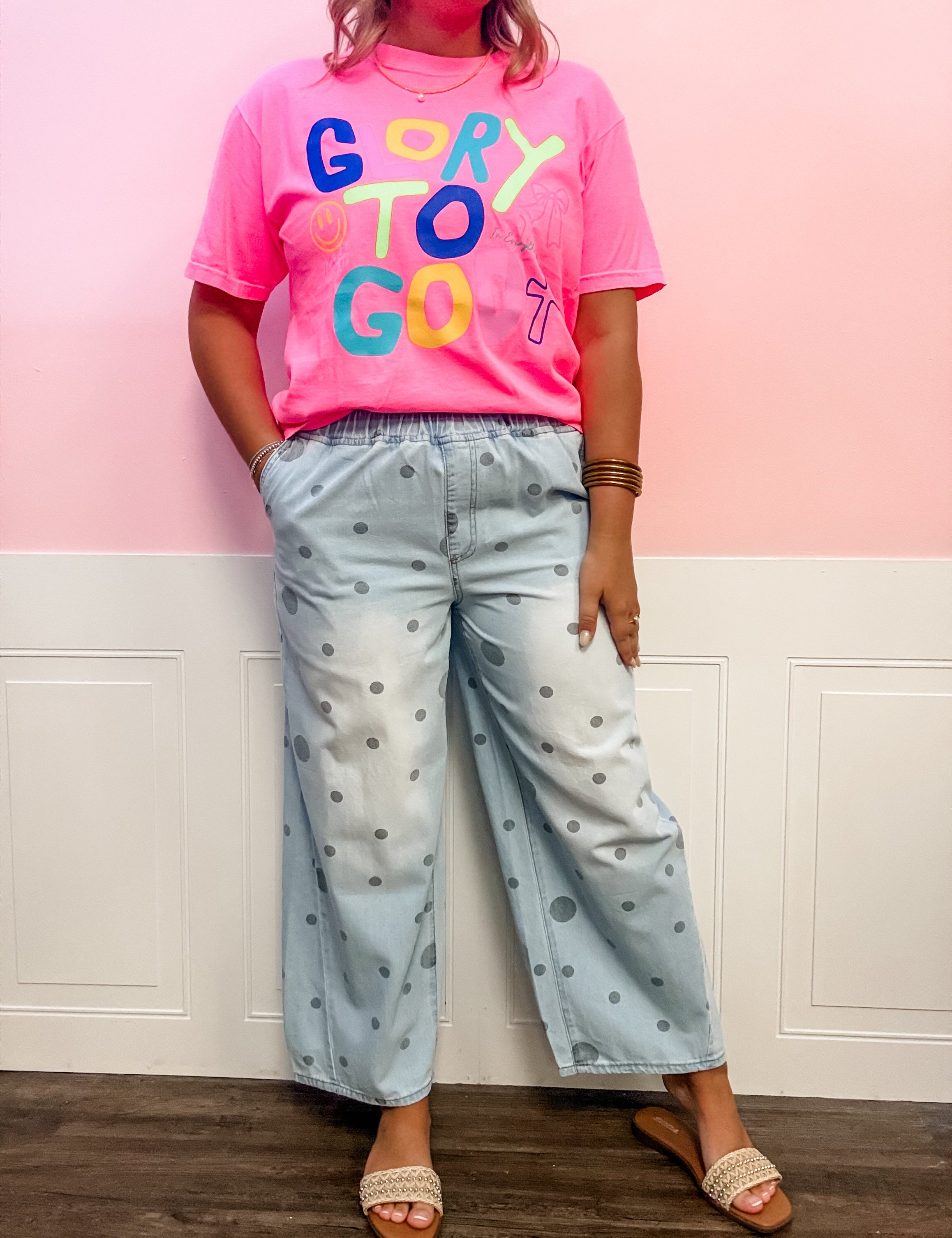 The Everyday Dot Denim Pants - Just a Small Town Girl