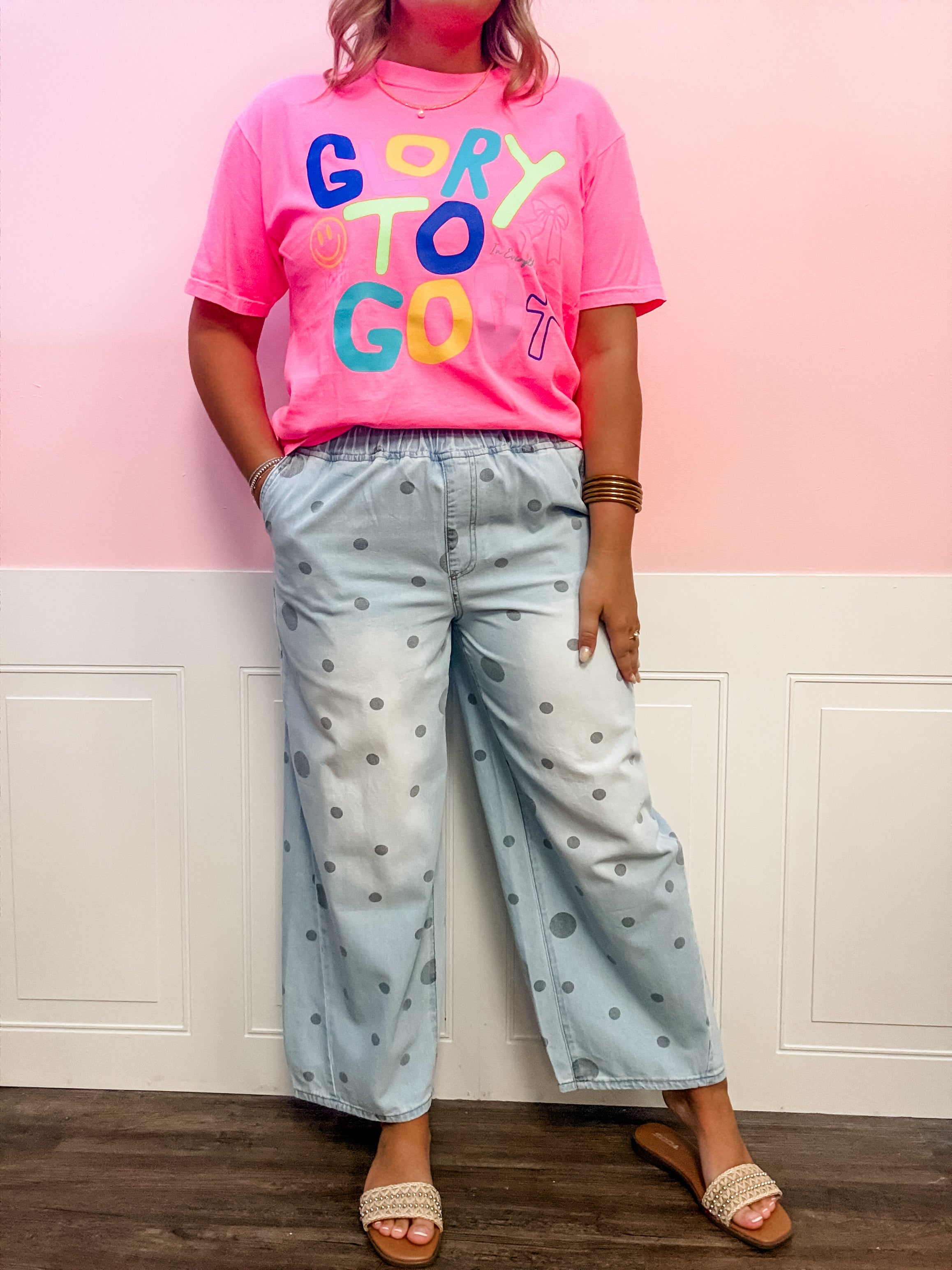 The Everyday Dot Denim Pants - Just a Small Town Girl