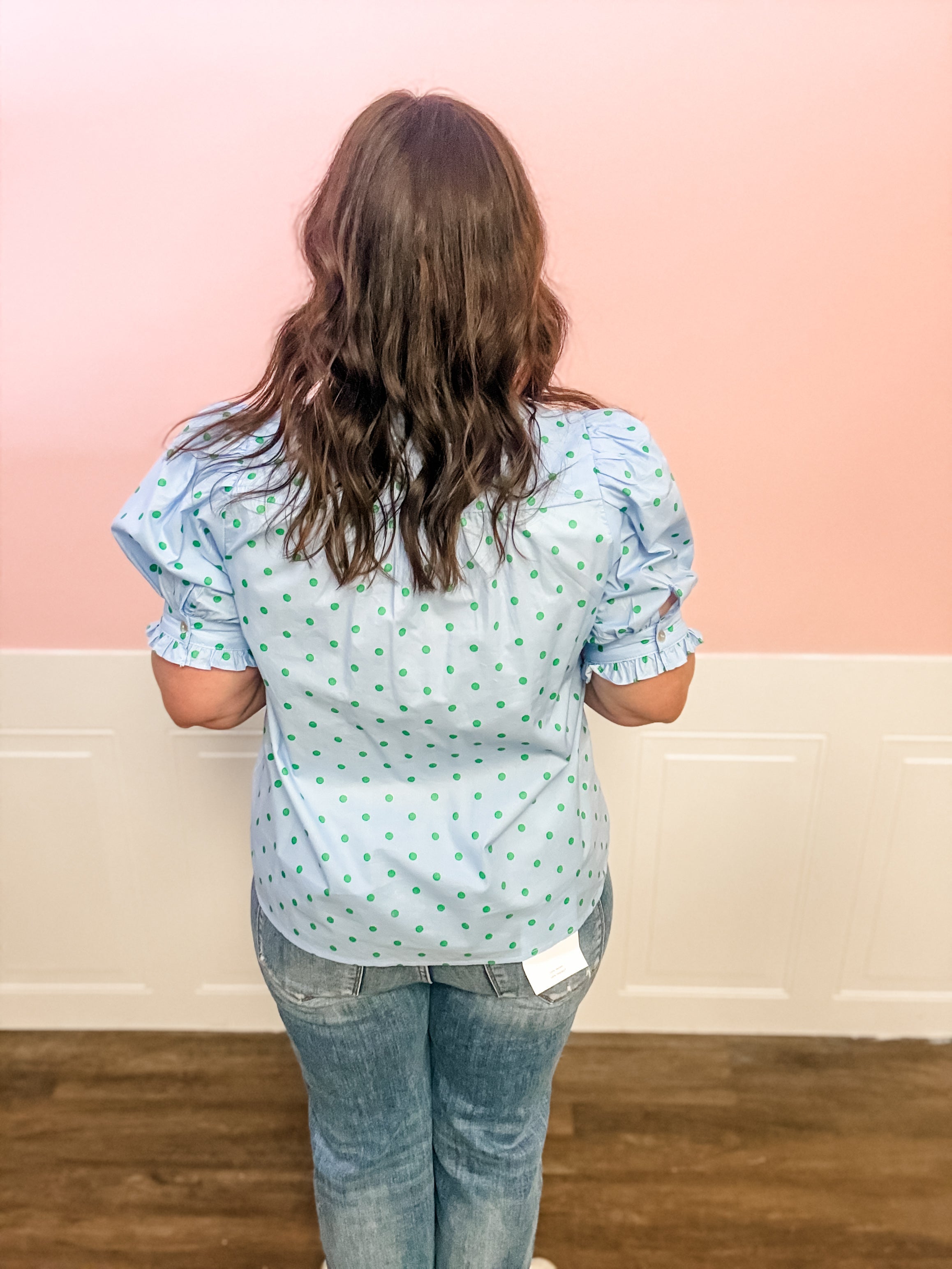 The Fresh Picked Polka Dot Blouse - Just a Small Town Girl