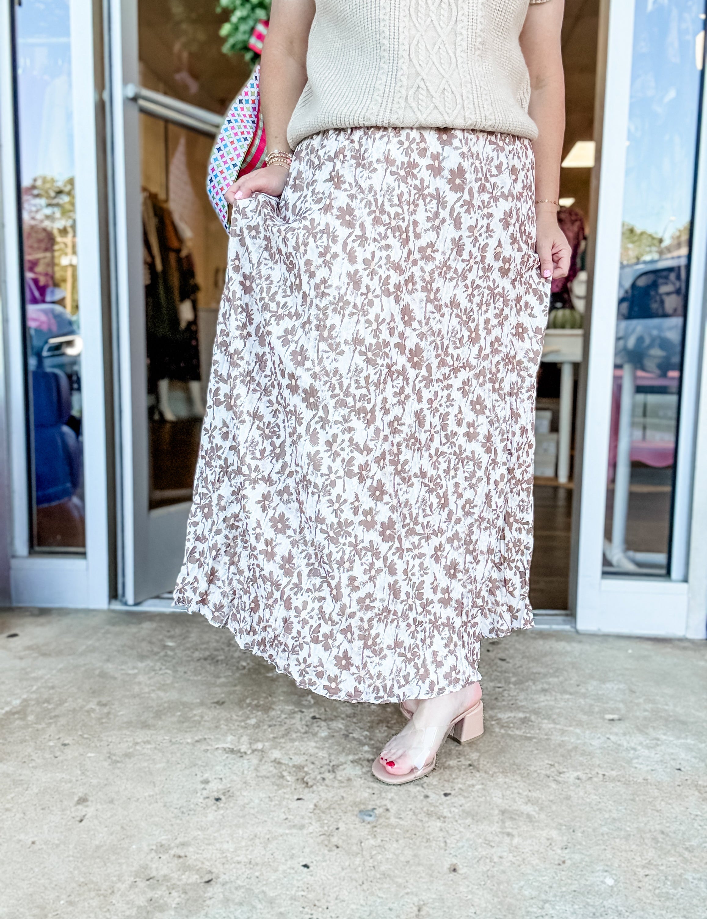 The Harvest Bloom Maxi Skirt - Just a Small Town Girl