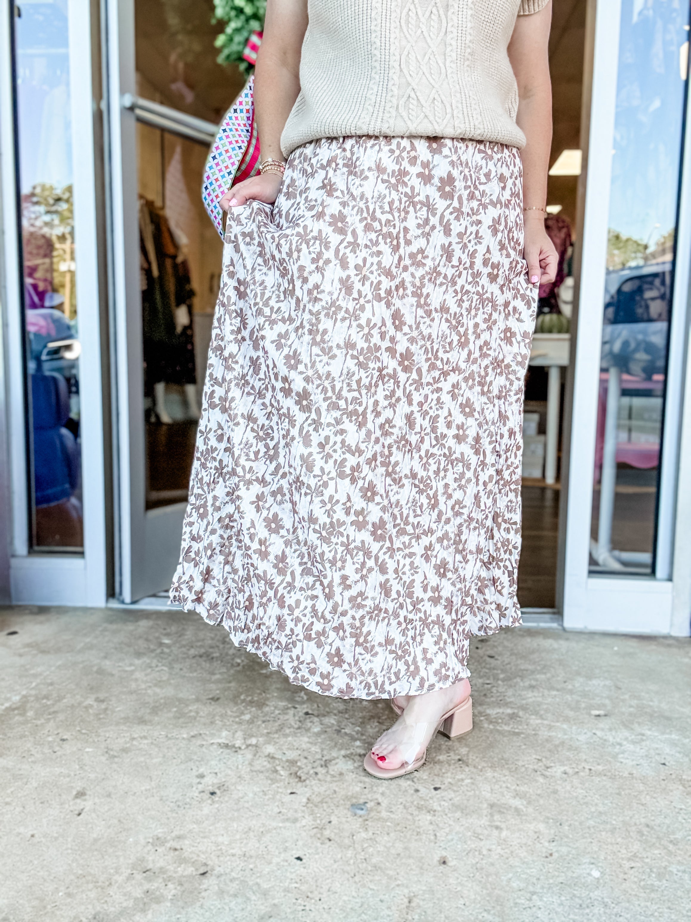 The Harvest Bloom Maxi Skirt - Just a Small Town Girl
