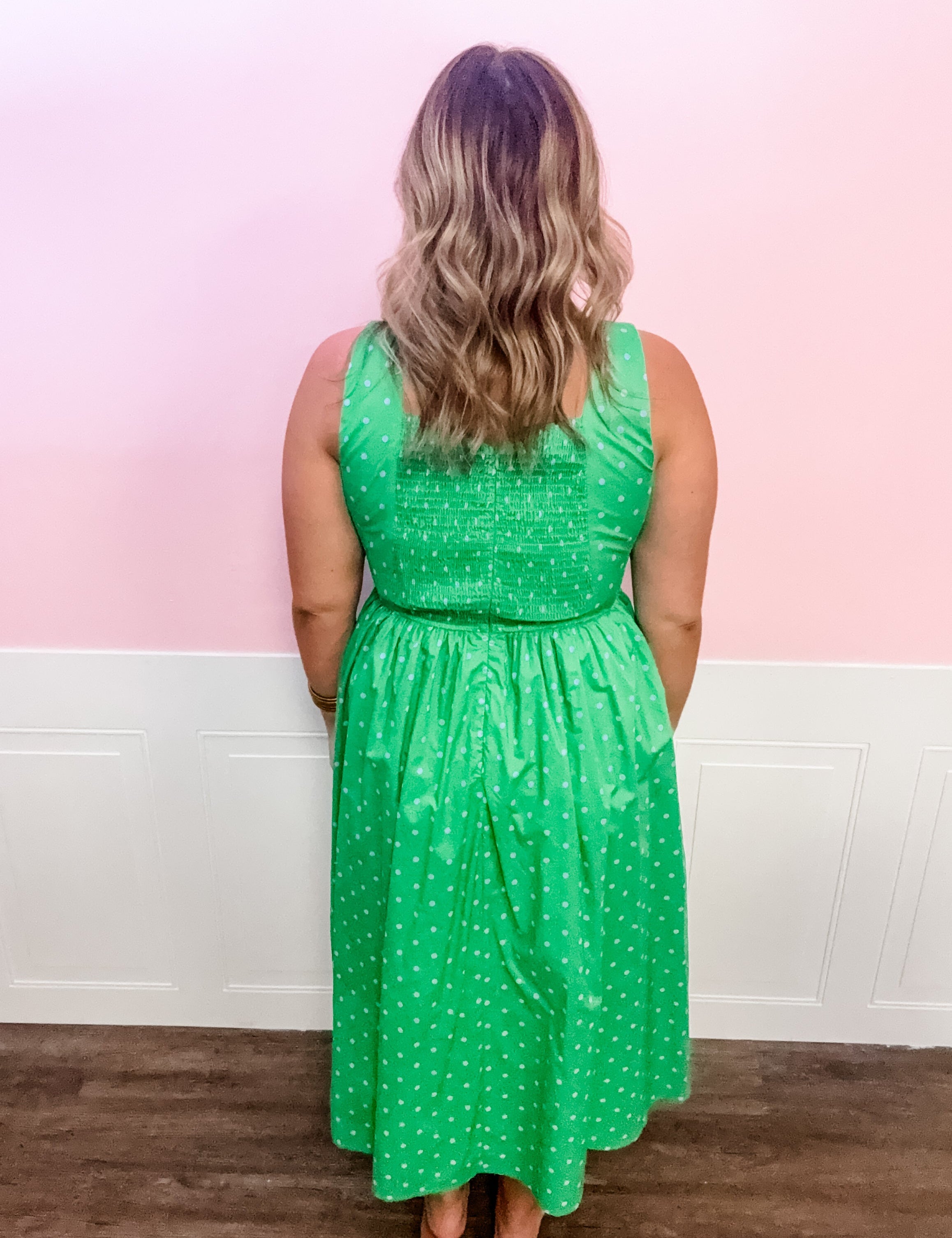 The Lucky Charm Polka Dot Maxi Dress - Just a Small Town Girl