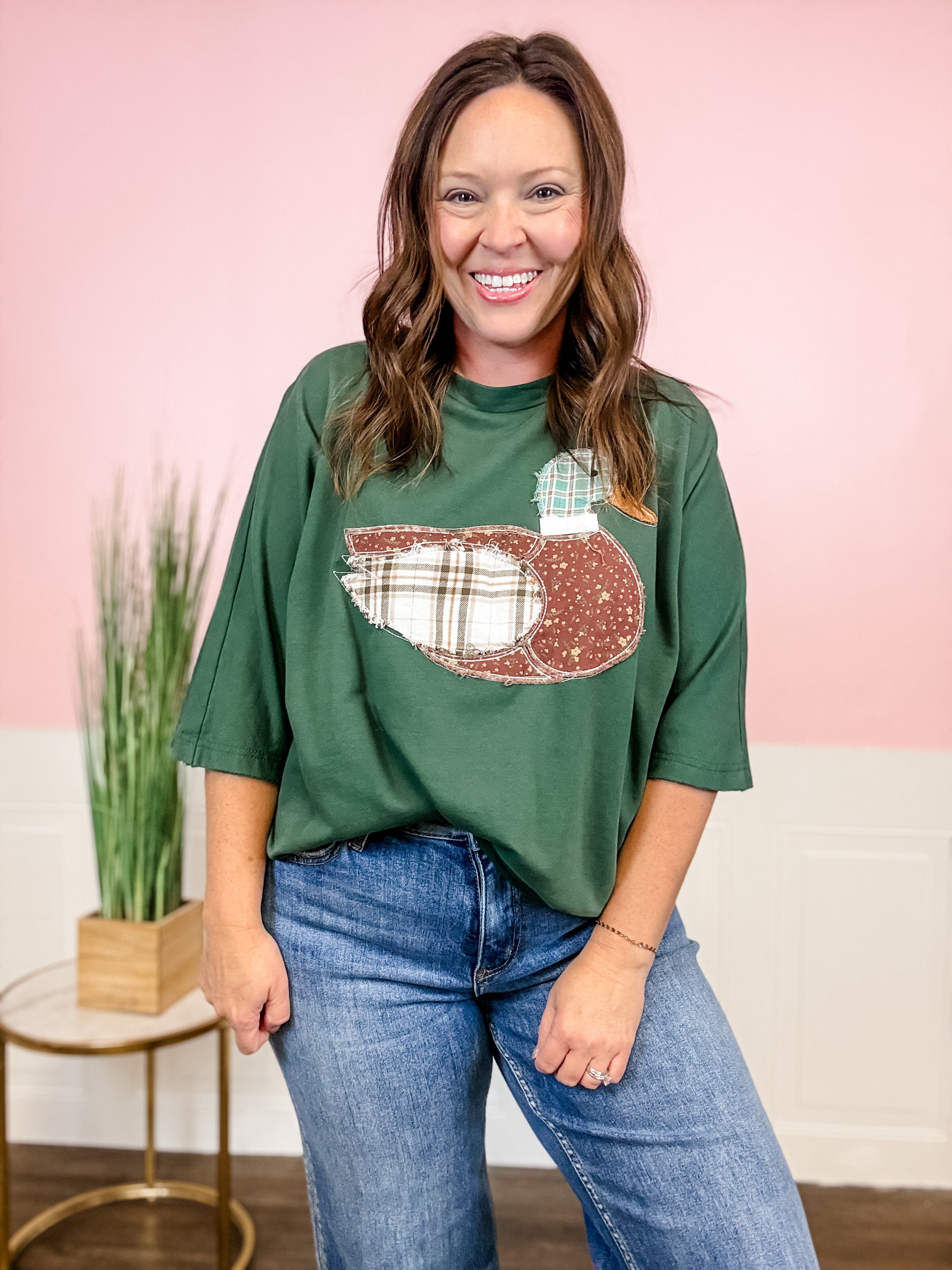 The Mallard Patchwork Tee - Just a Small Town Girl