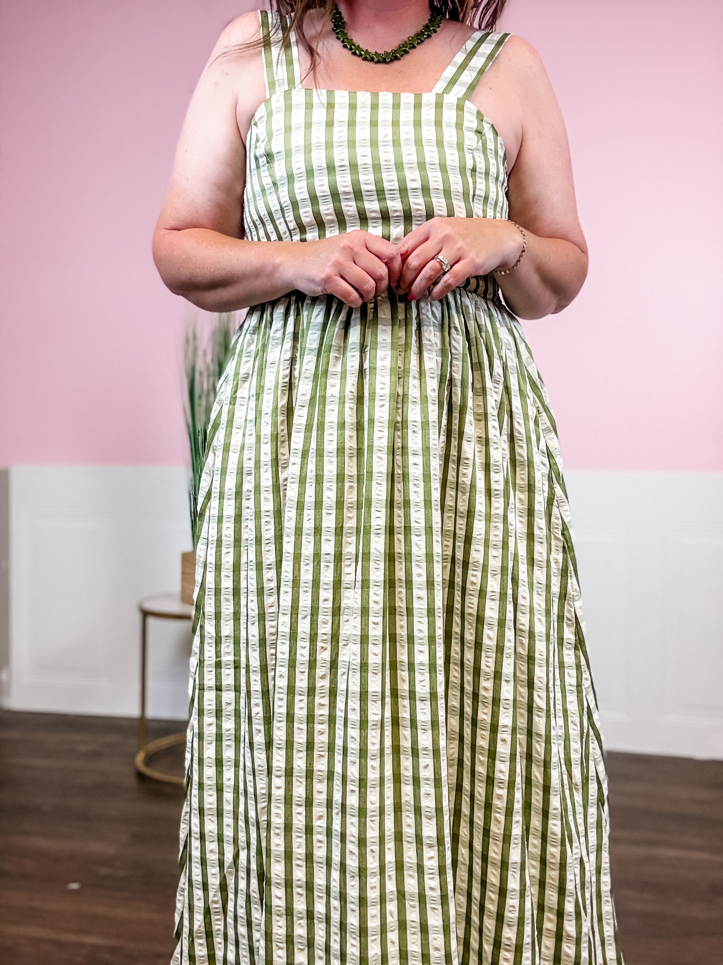 The Marquee Dress – Sweet Pea Check - Just a Small Town Girl