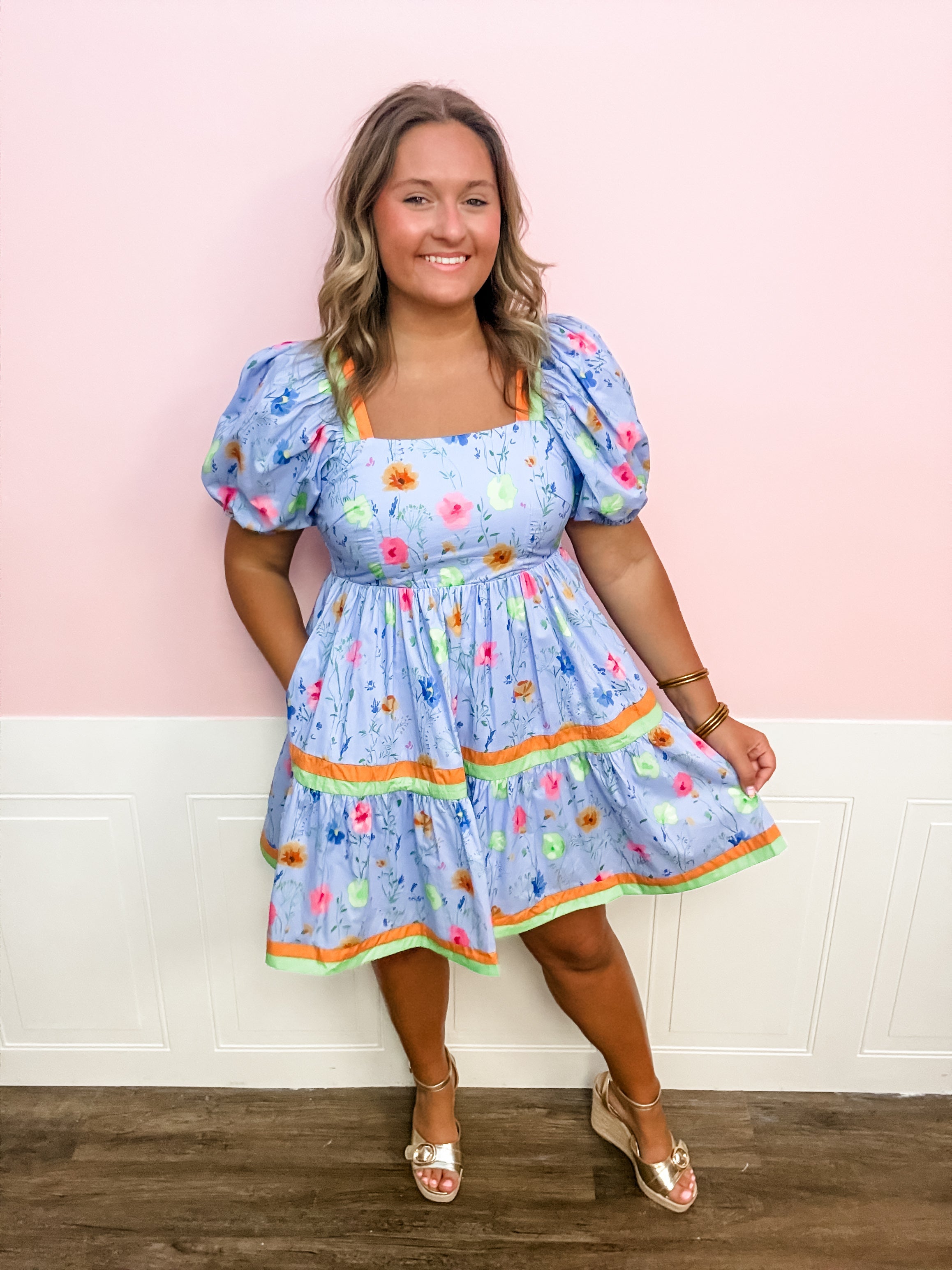 The Painted Garden Pop Dress - Just a Small Town Girl