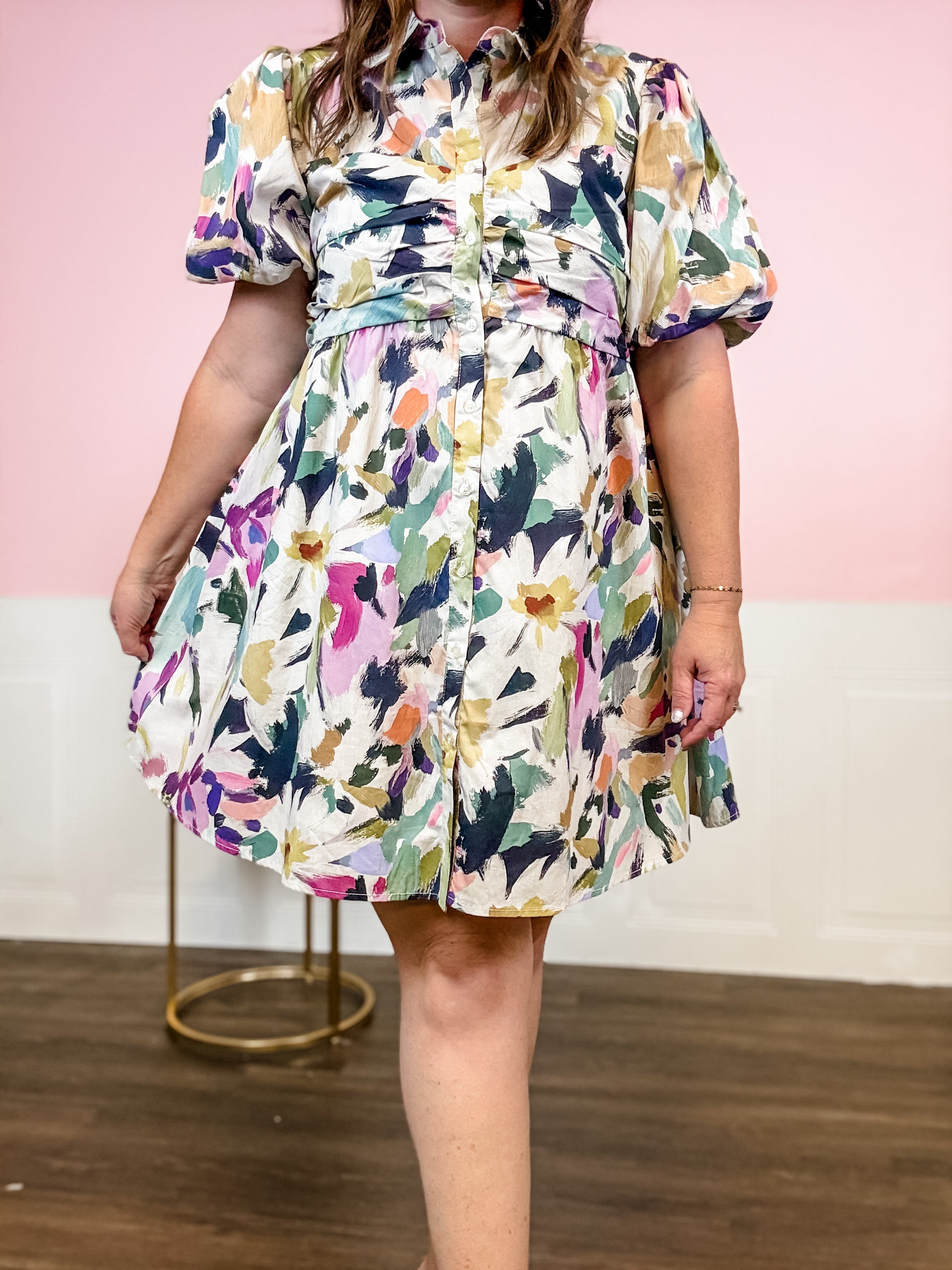 The Painted Meadow Shirtdress - Just a Small Town Girl