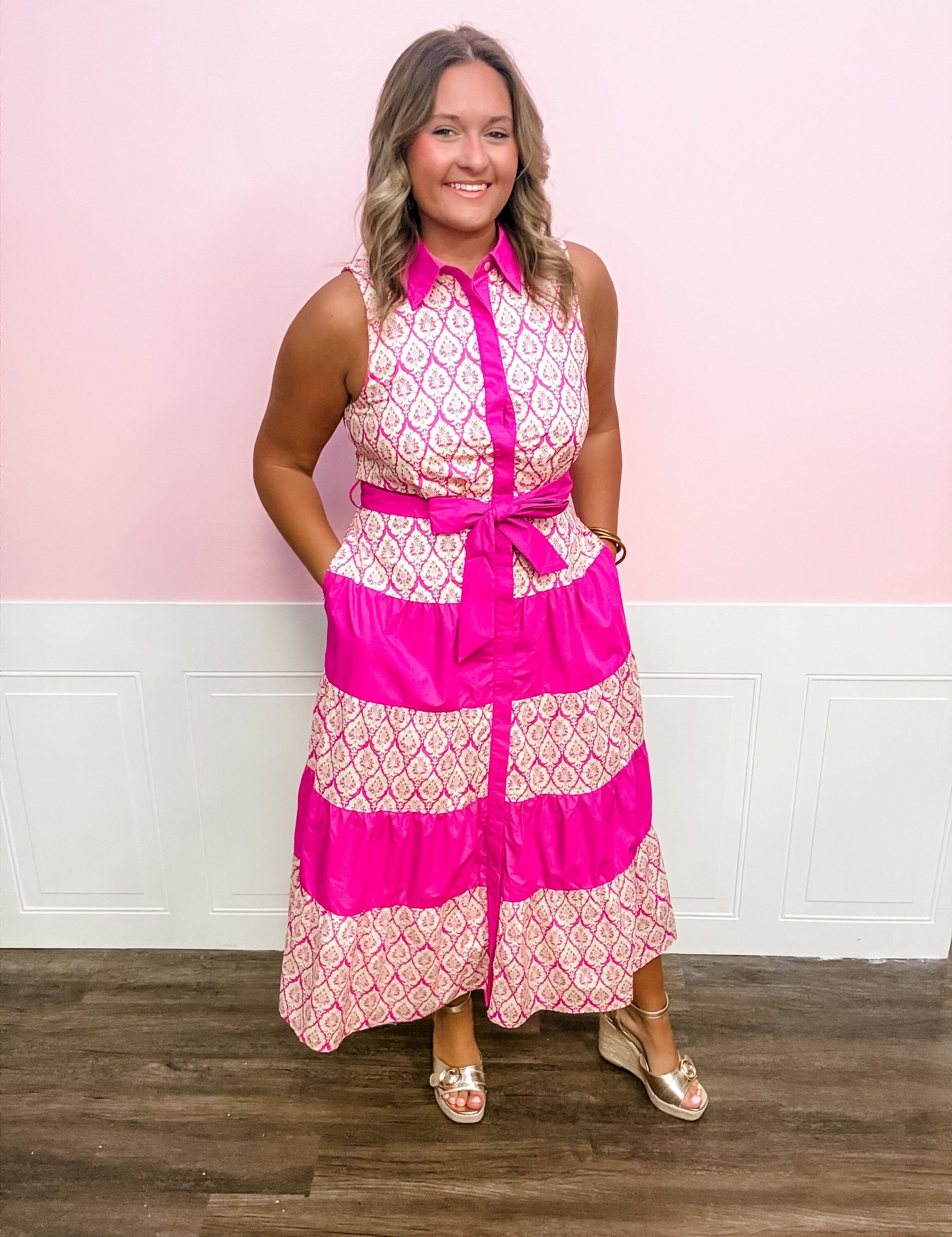 The Pink Charm Maxi Dress - Just a Small Town Girl