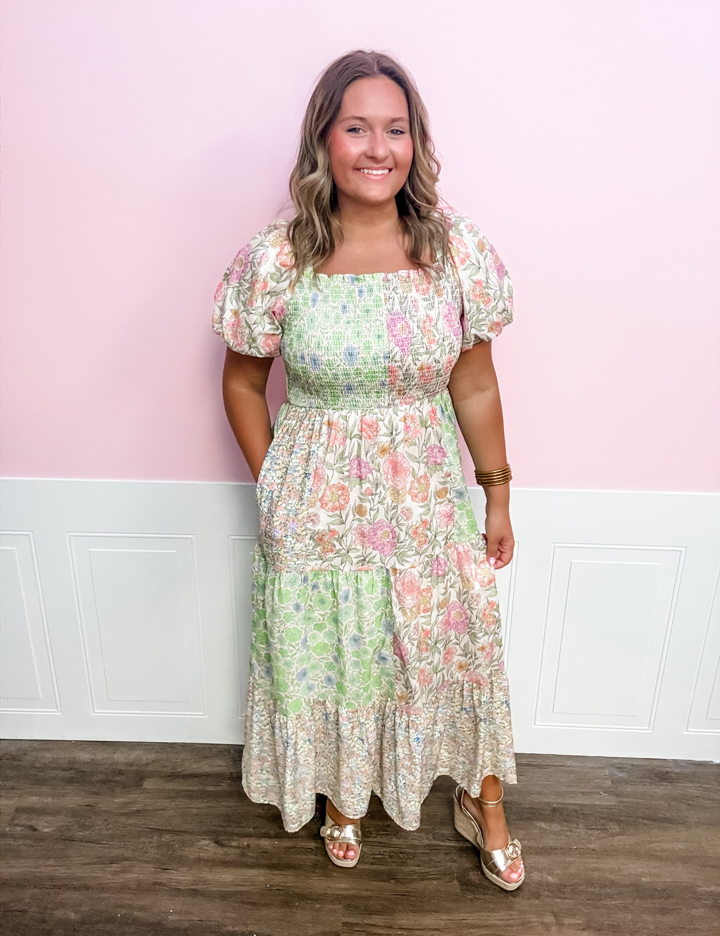 The Sweet Meadow Smocked Midi Dress - Just a Small Town Girl