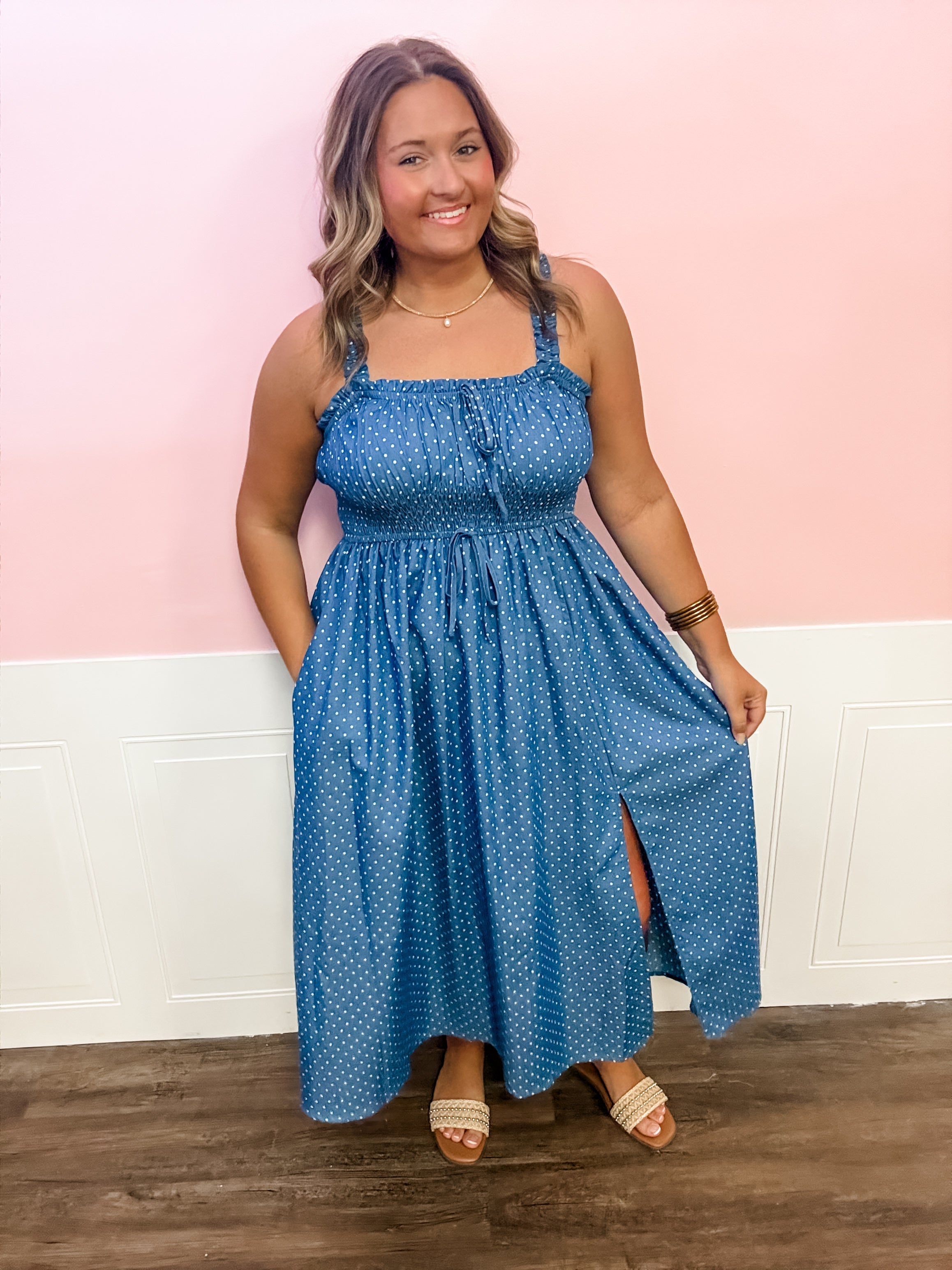 Blue Skies Ahead Dress Just a Small Town Girl Blue Skies Ahead Dress Just a Small Town Girl