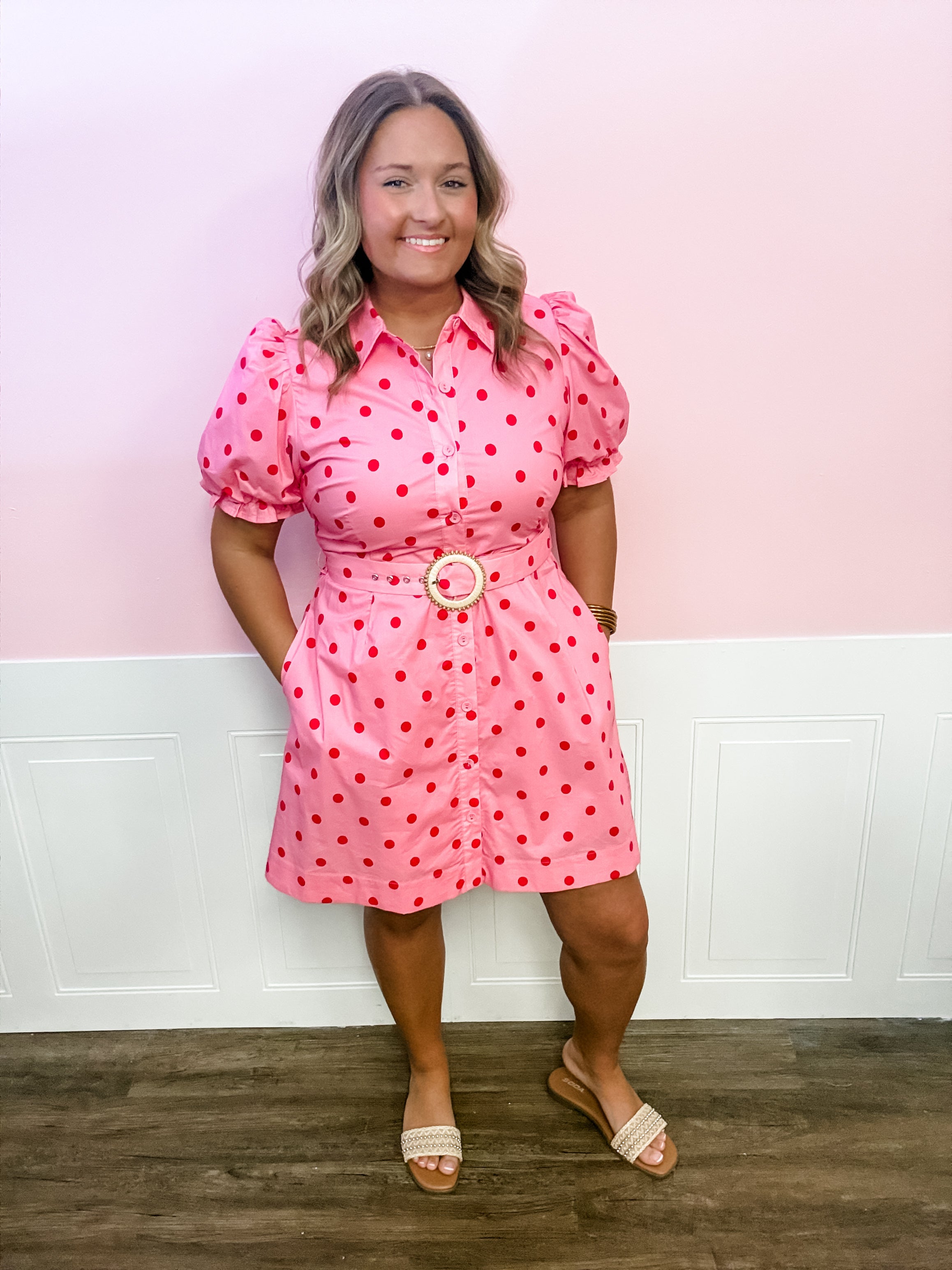 The Sweetheart Dot Dress - Just a Small Town Girl