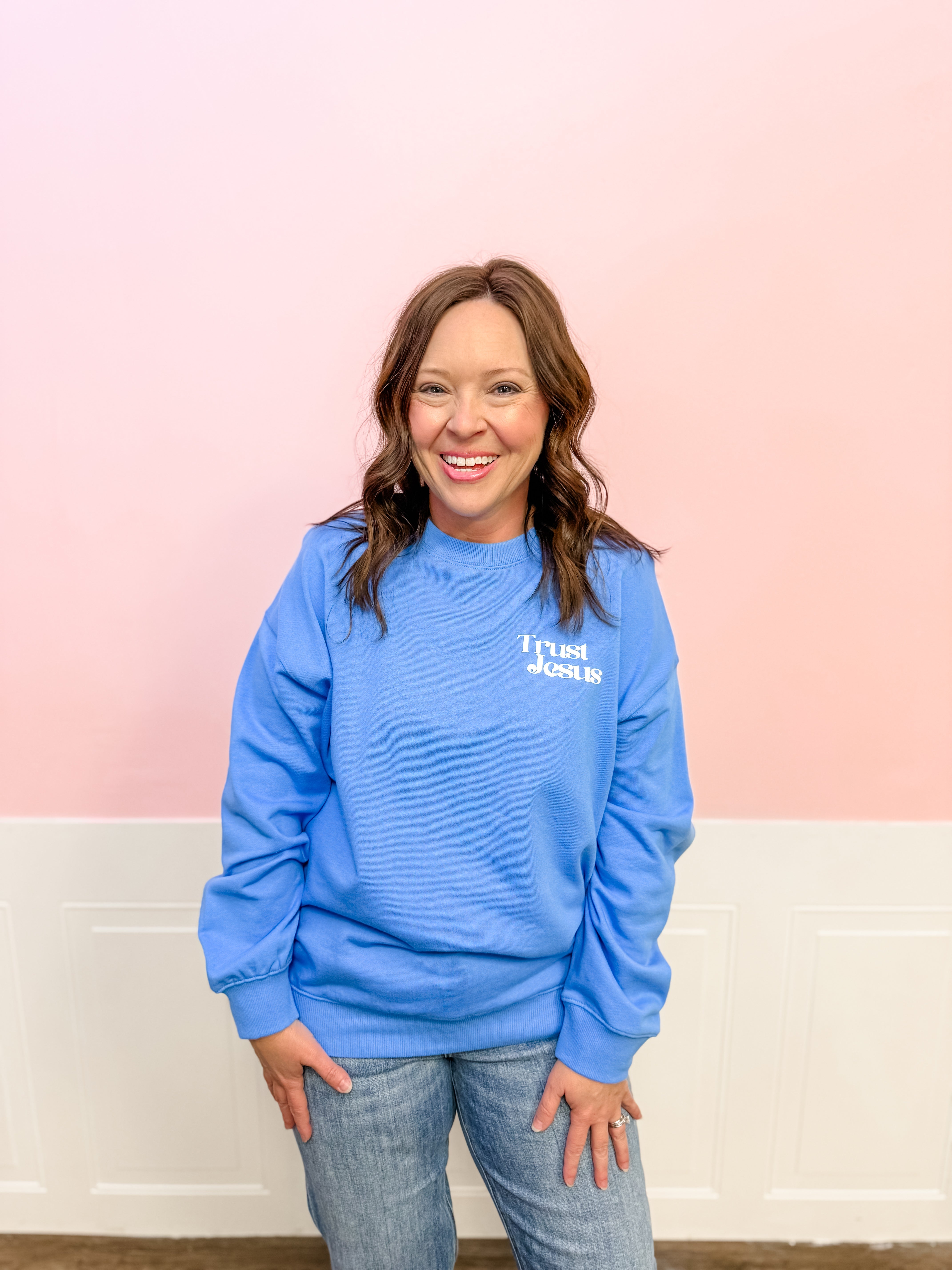 The Way, Truth, Life Sweatshirt - Just a Small Town Girl
