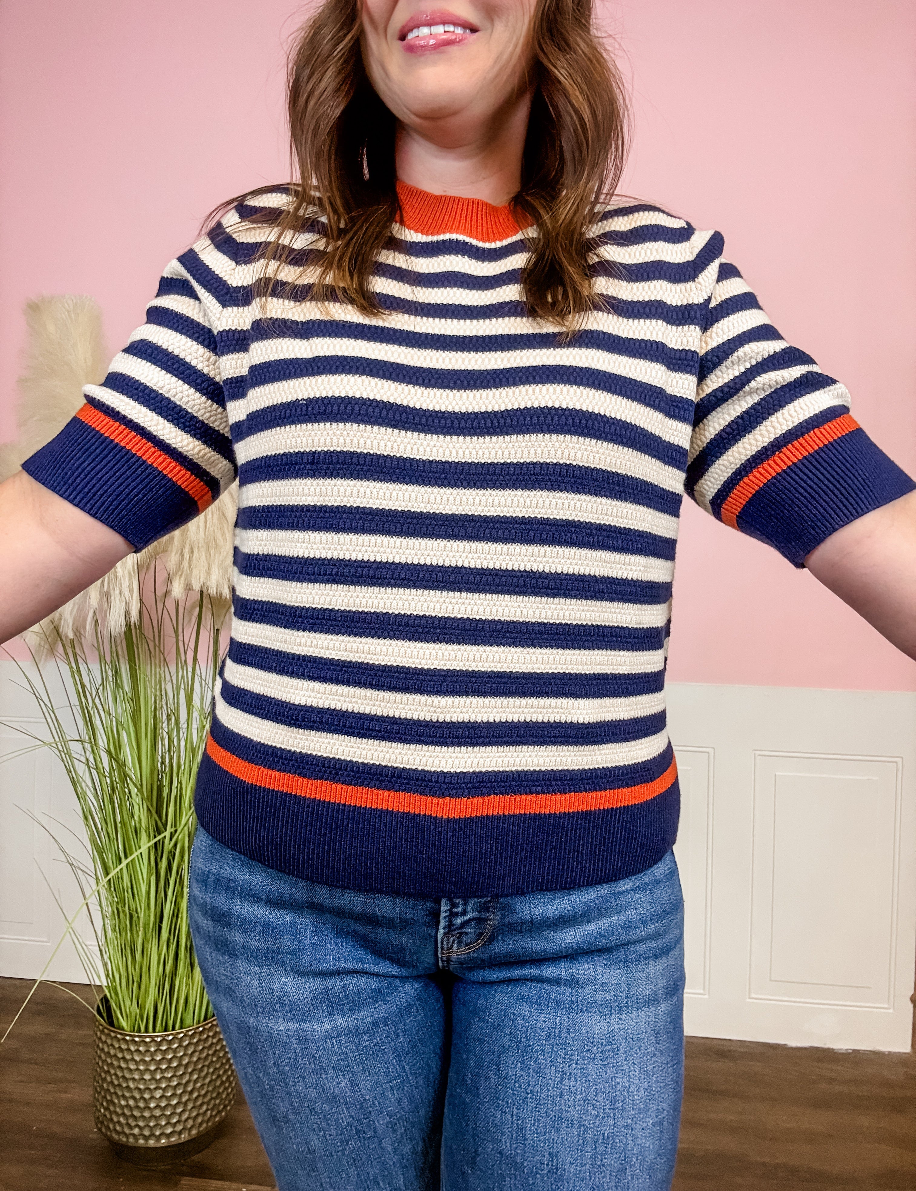 The Weekend Stripe Sweater - Just a Small Town Girl