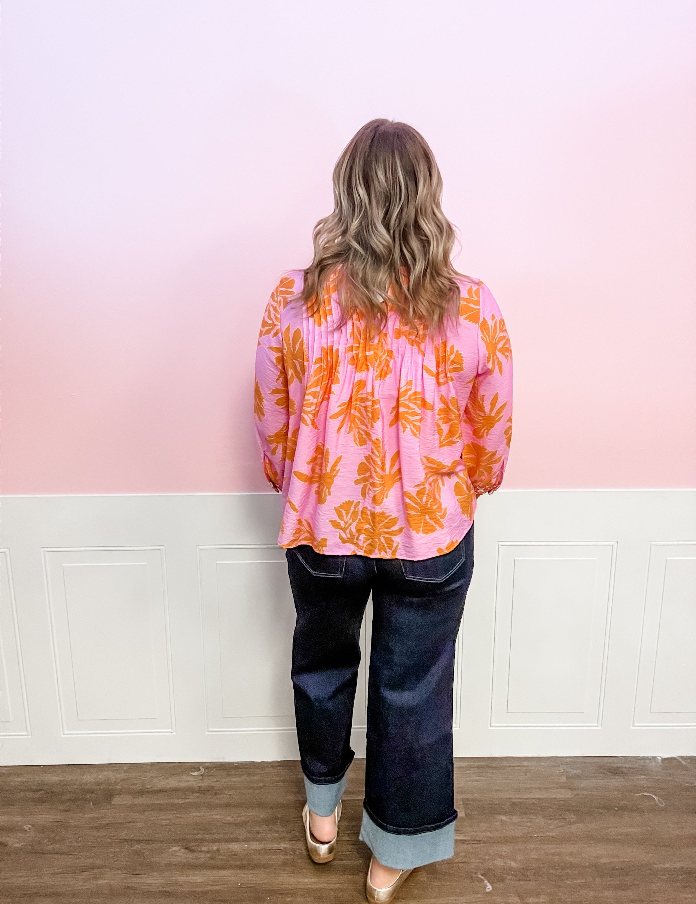 Tiger Blossom Peplum Top - Just a Small Town Girl