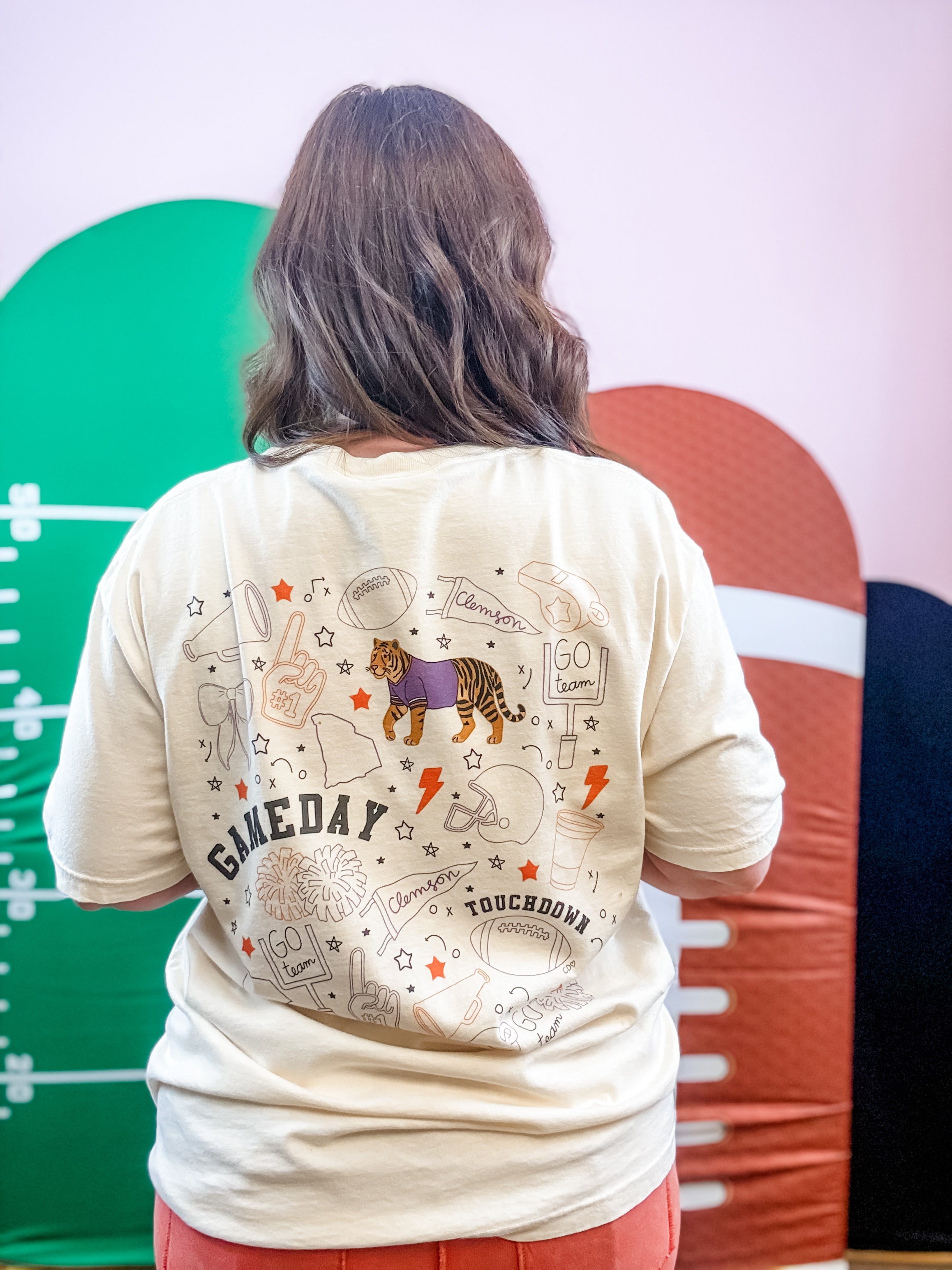 Tiger Spirit Doodle Tee - Just a Small Town Girl
