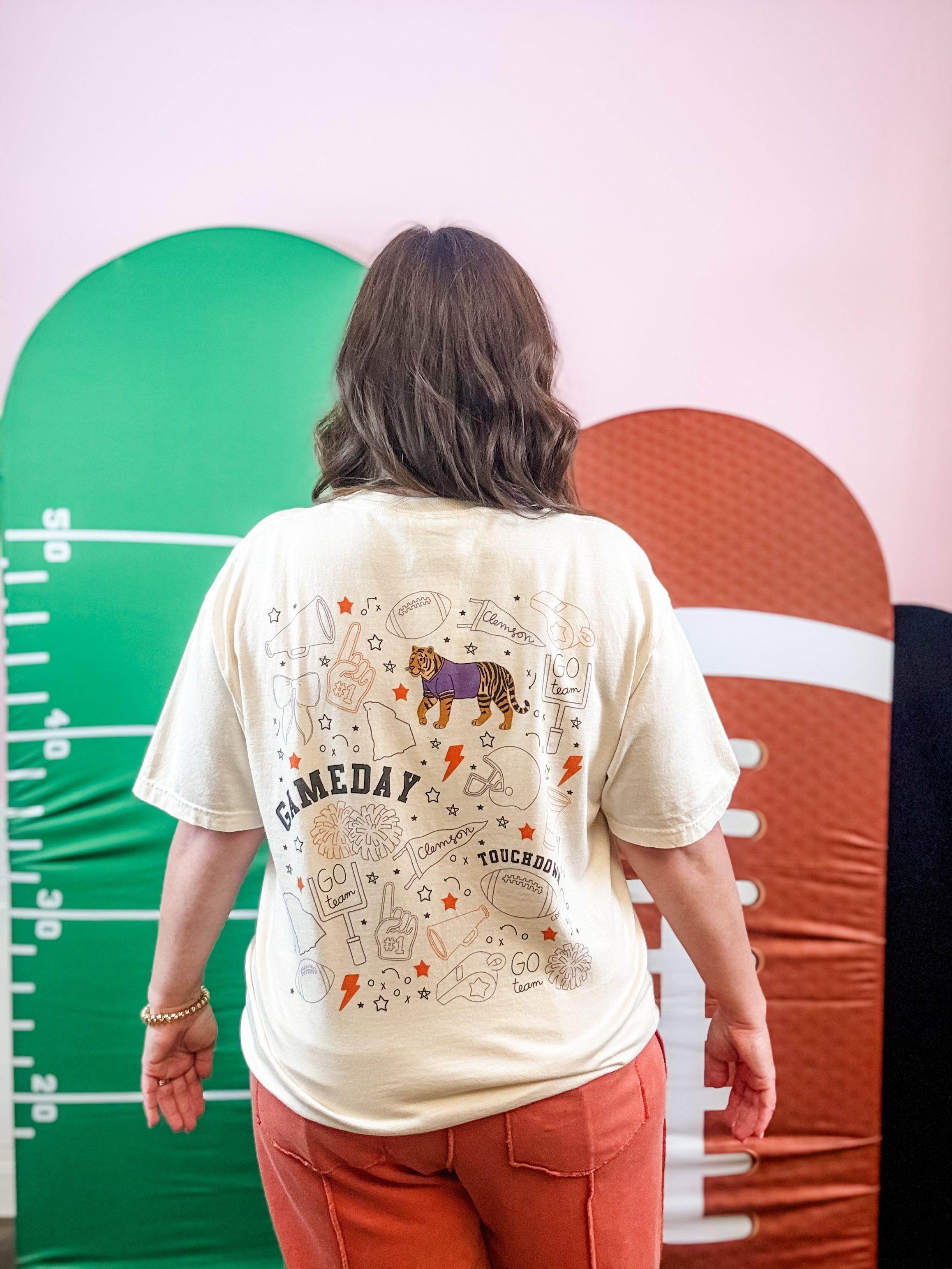 Tiger Spirit Doodle Tee - Just a Small Town Girl