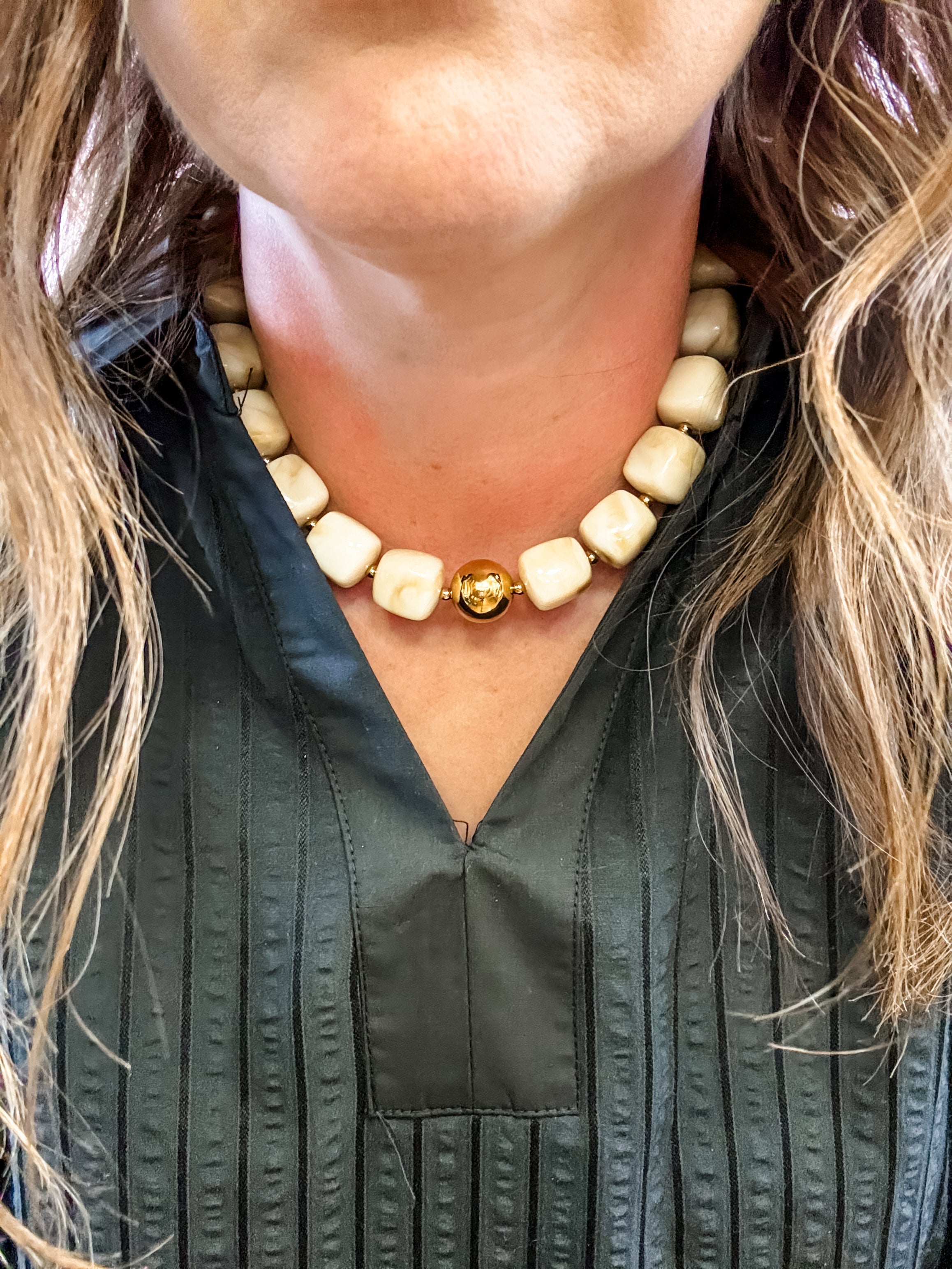 Vanilla Swirl Necklace - Just a Small Town Girl
