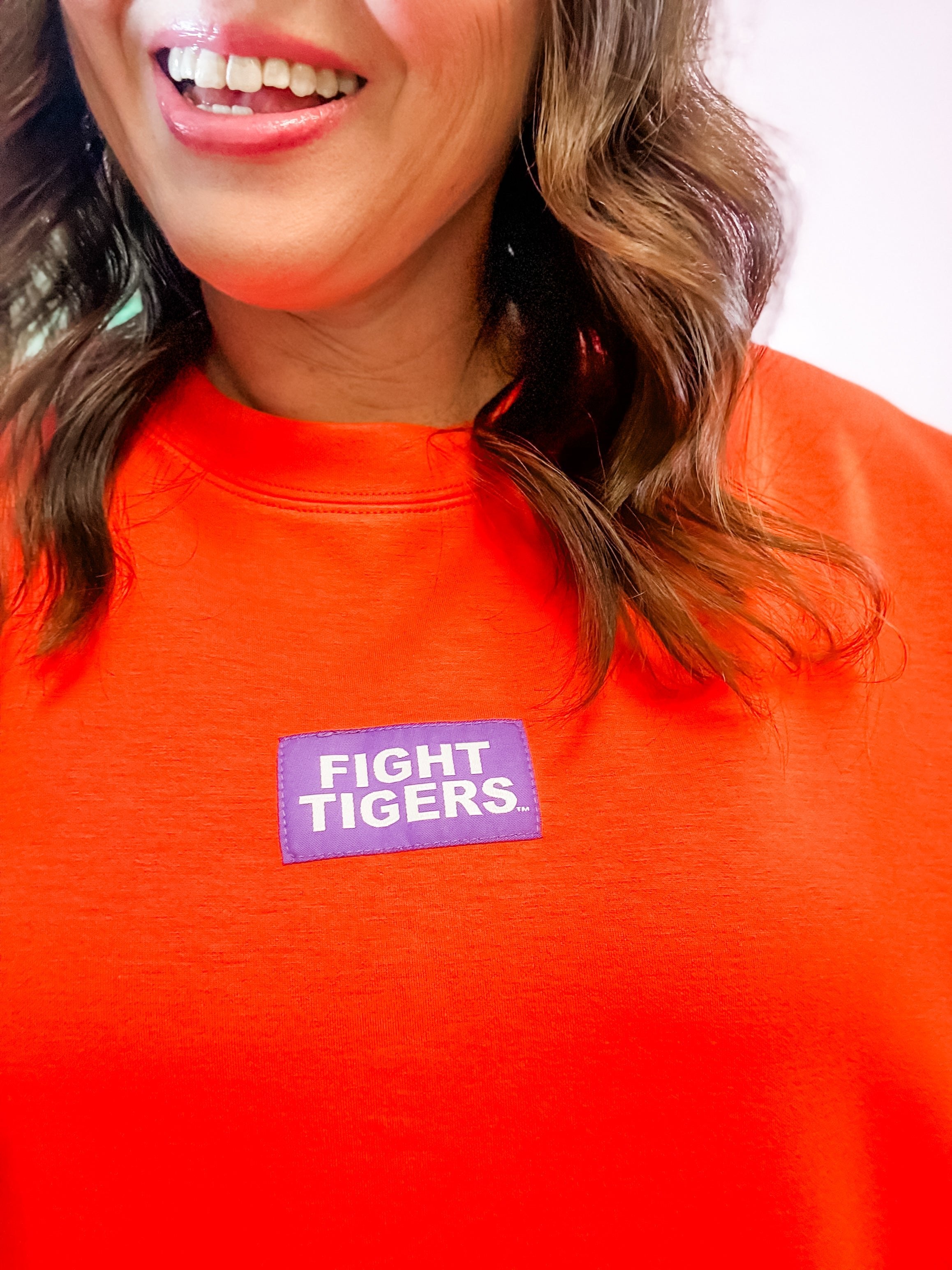 Victory Orange Game Day Crewneck - Just a Small Town Girl