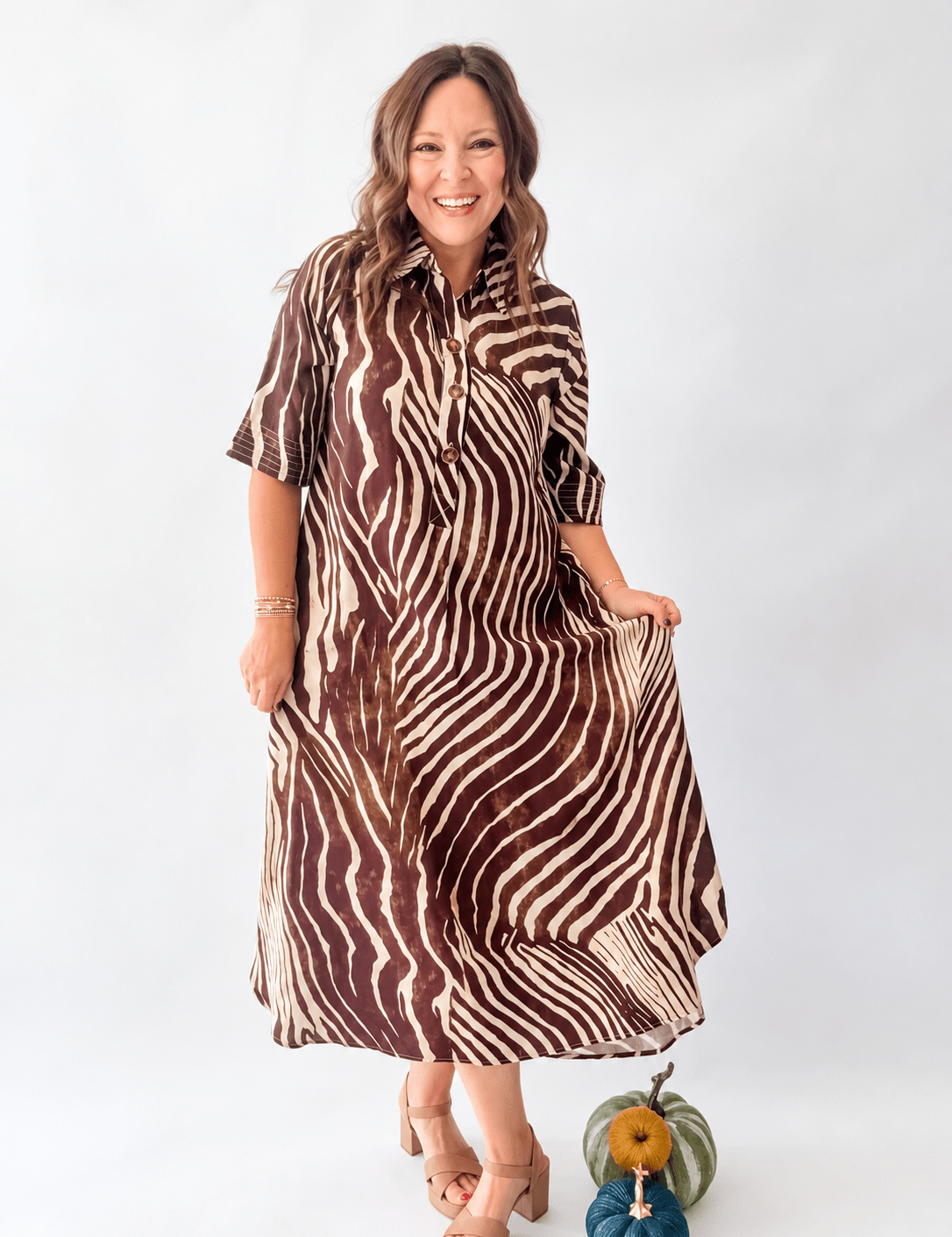 Walk on the Wild Side Zebra Shirt Dress - Just a Small Town Girl
