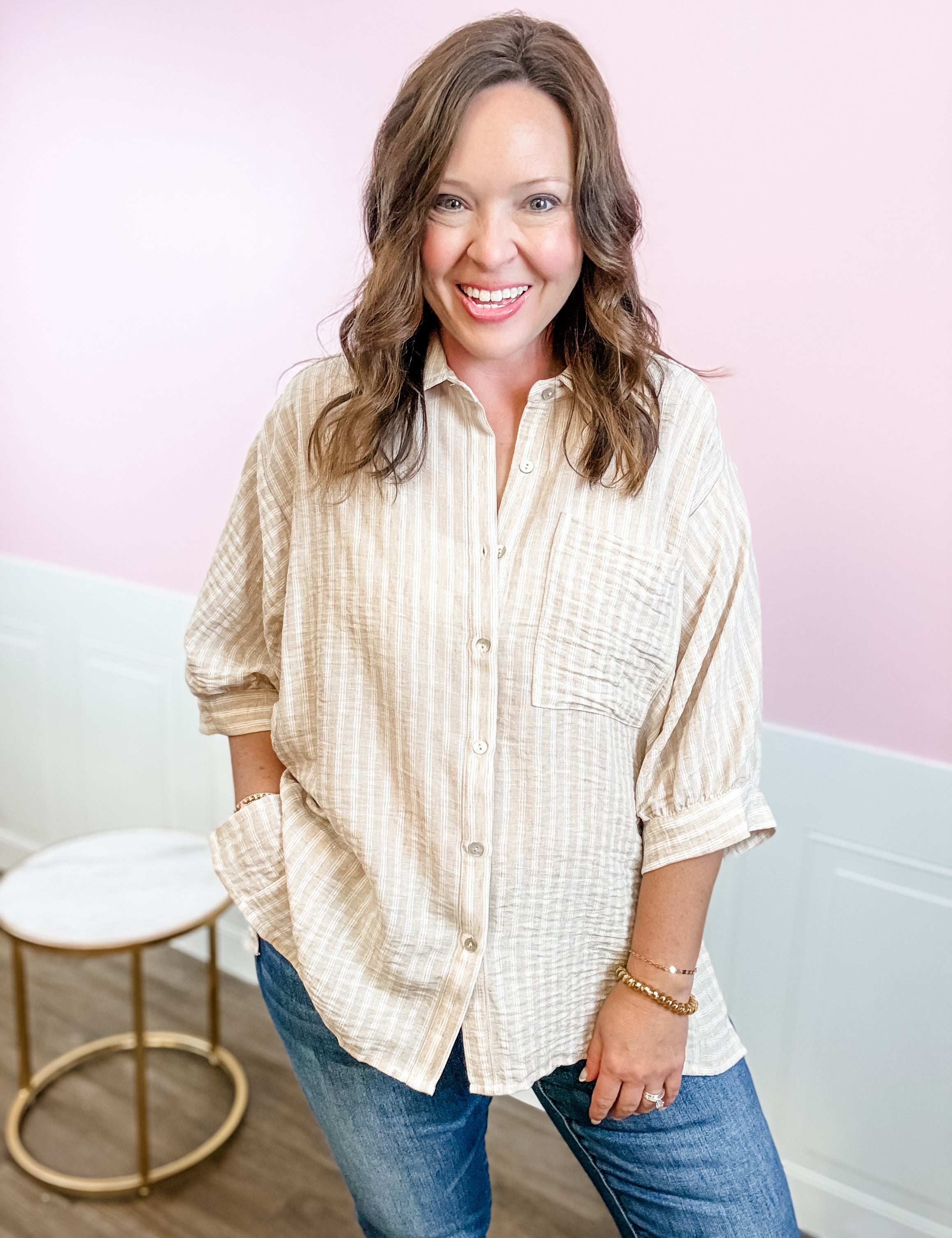 Weekend Wanderer Button-Up - Just a Small Town Girl