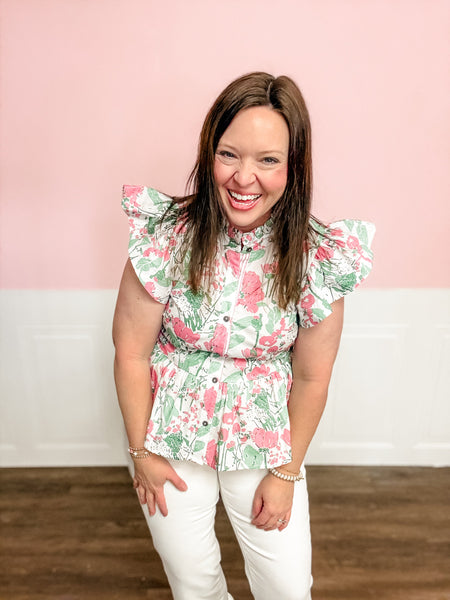 Wildflower Lane Peplum Blouse - Just a Small Town Girl