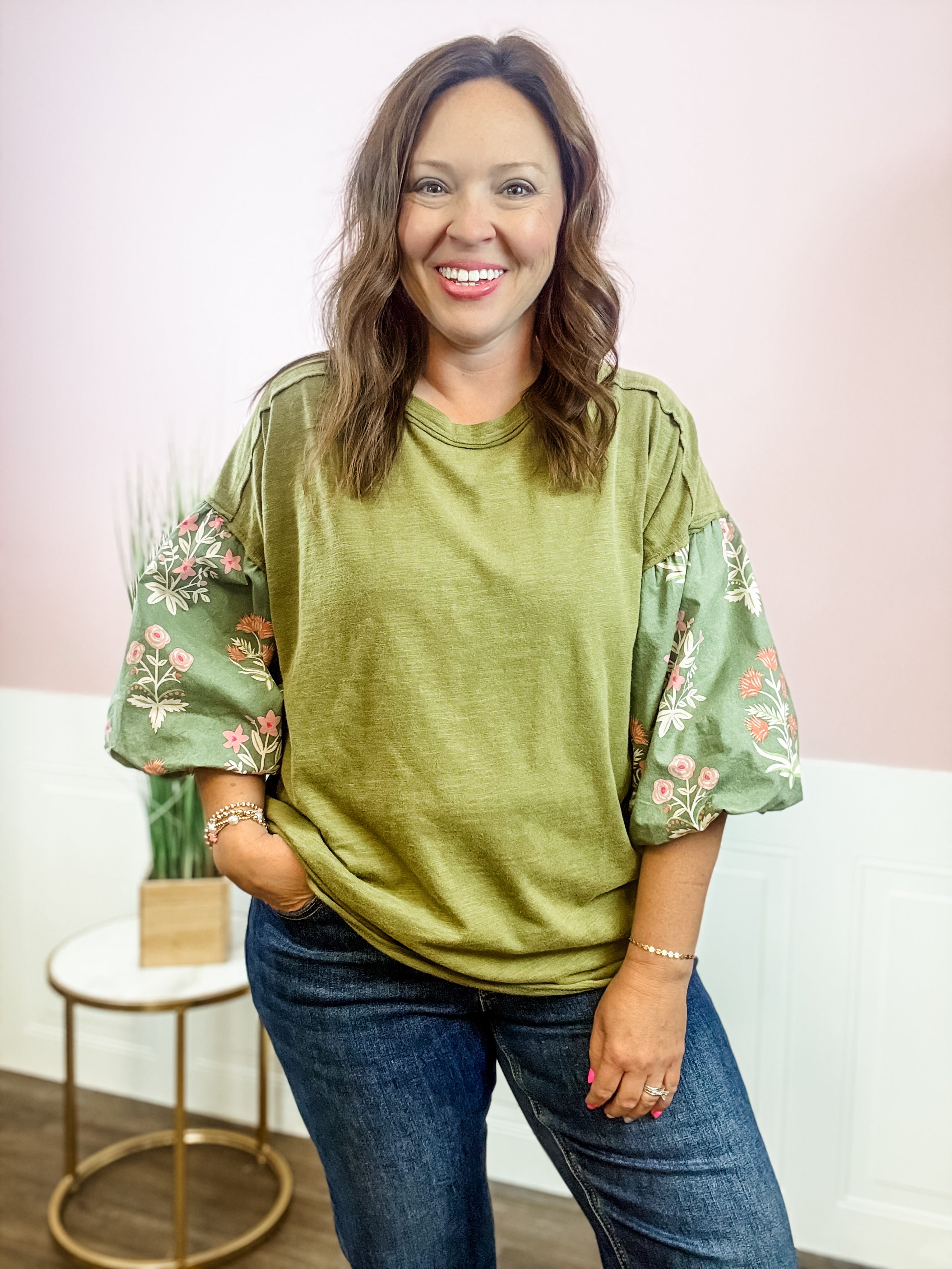 Wildflower Meadow Puff Sleeve Top - Just a Small Town Girl