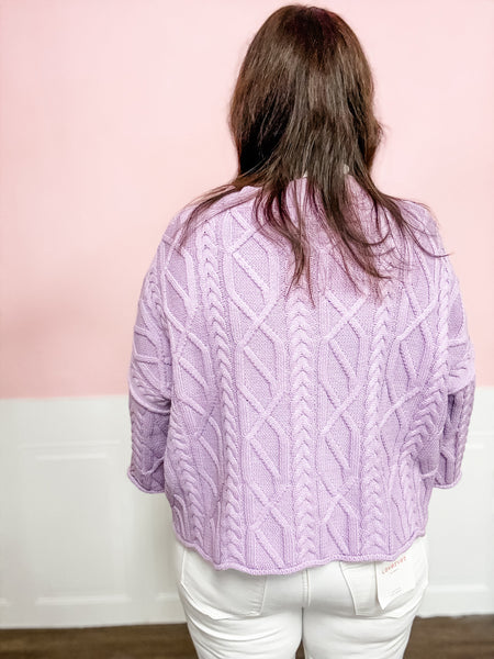 Wisteria Harbor Cable Knit - Just a Small Town Girl